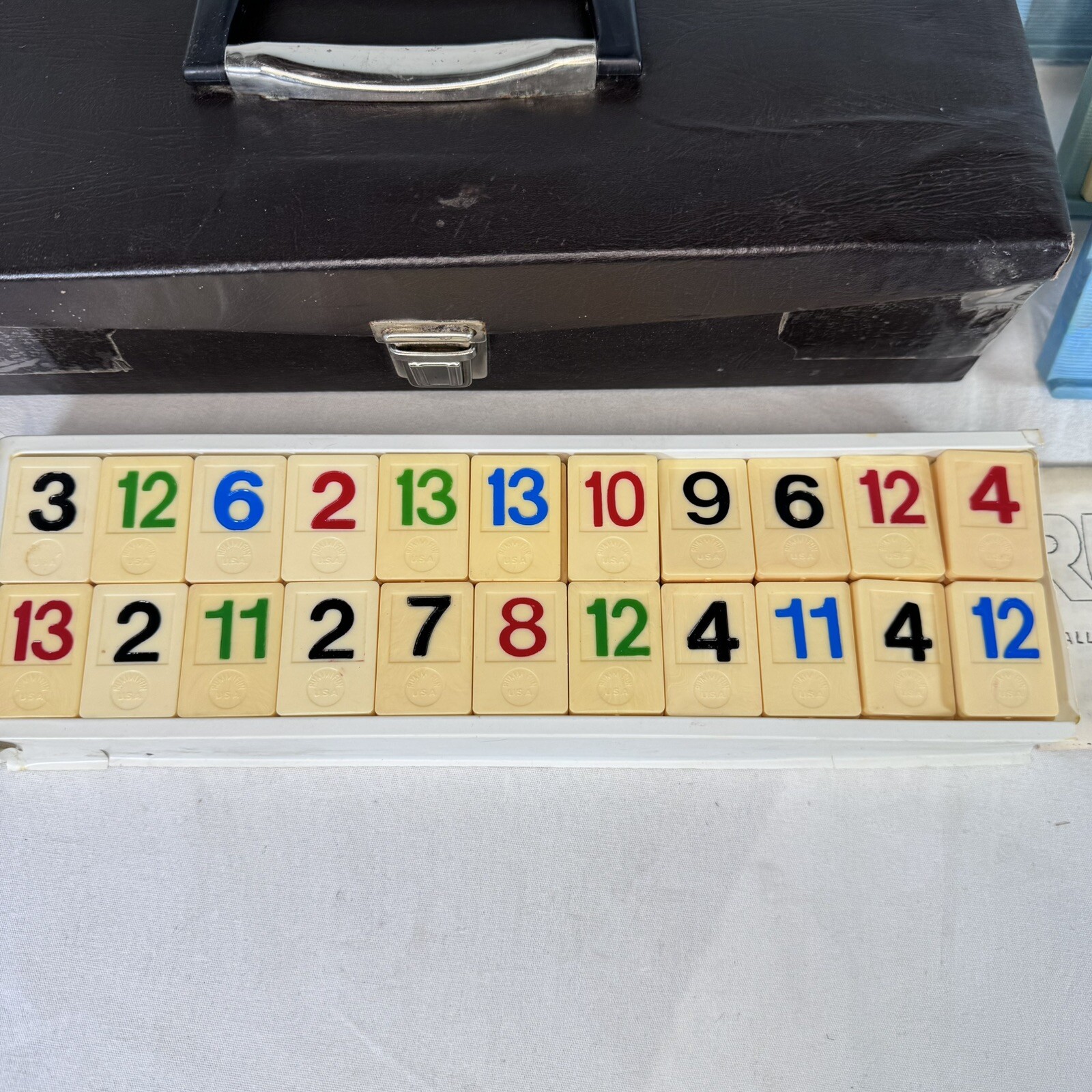Vintage 70’s RUMMIFUN Tile Game – 1970s James Industries w/ Case And Manual