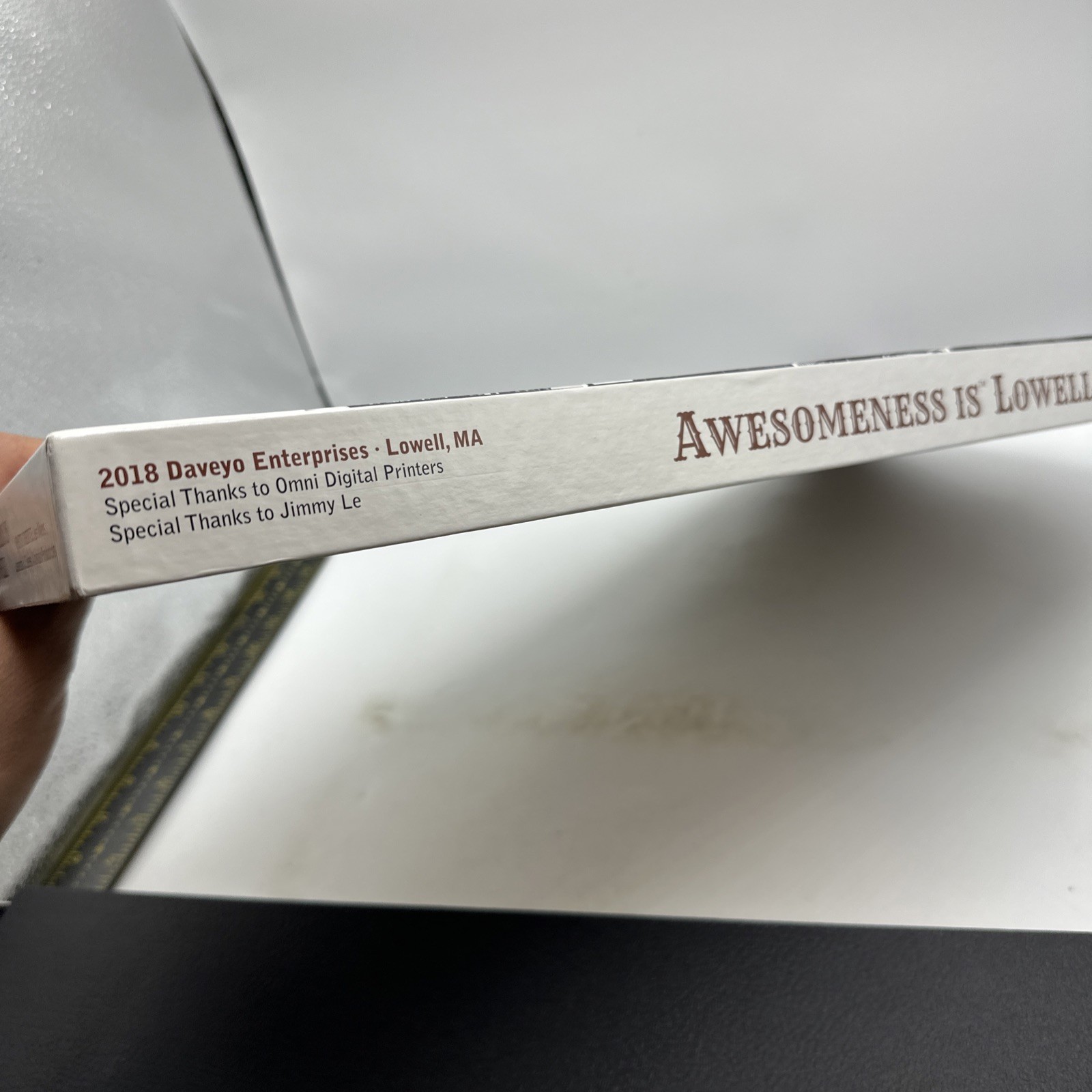 Awesomeness is Lowell Massachusetts Commemorative Board Game 2018