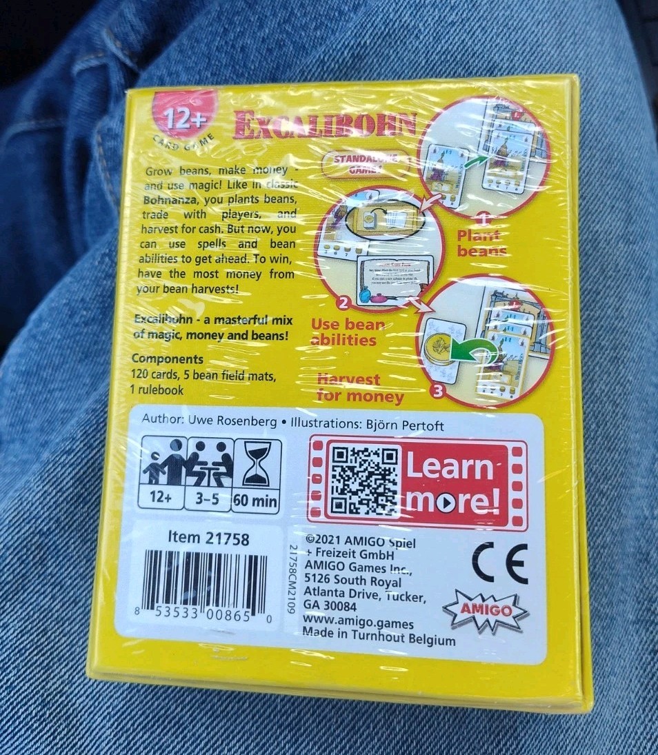 NEW! Amigo Excalibohn Standalone Game by Uwe Rosenberg New Sealed Shrink-wrapped