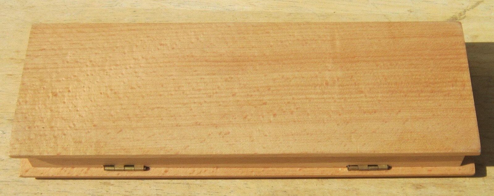 Sterling WOODEN BOX w/ INLAY Double Track CRIBBAGE BOARD Sunnywood 2000