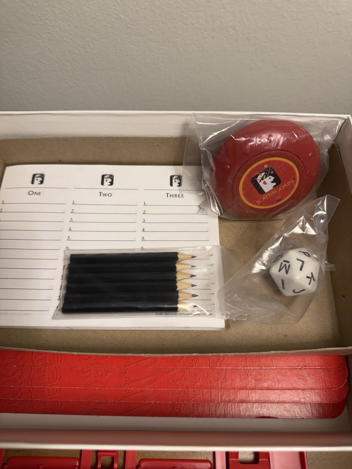 THE GAME OF SCATTERGORIES – Parker Brothers – Hasbro – 2003 Edition – Board Game