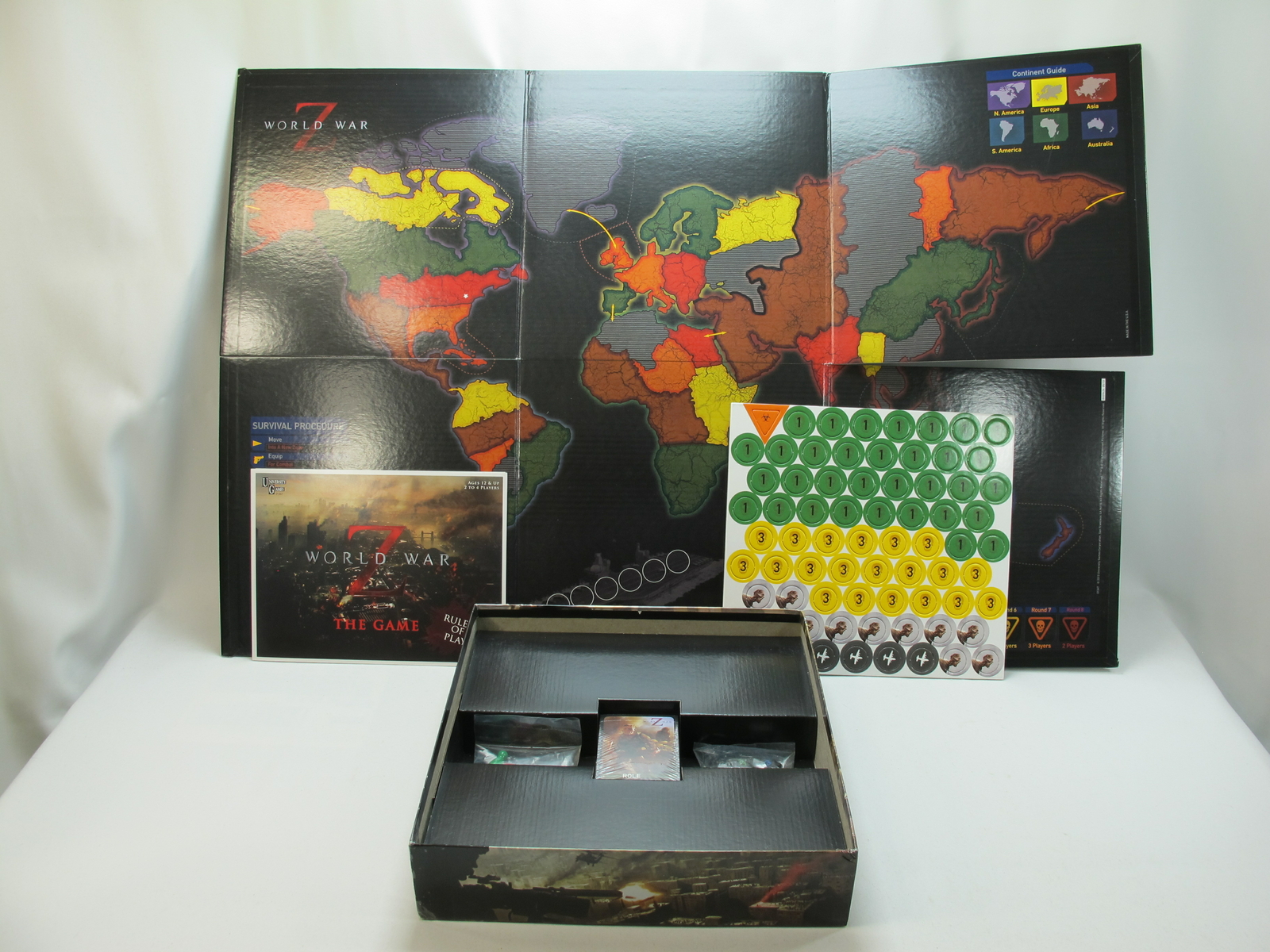World War Z 2013 Board Game University Games Complete New Open Box