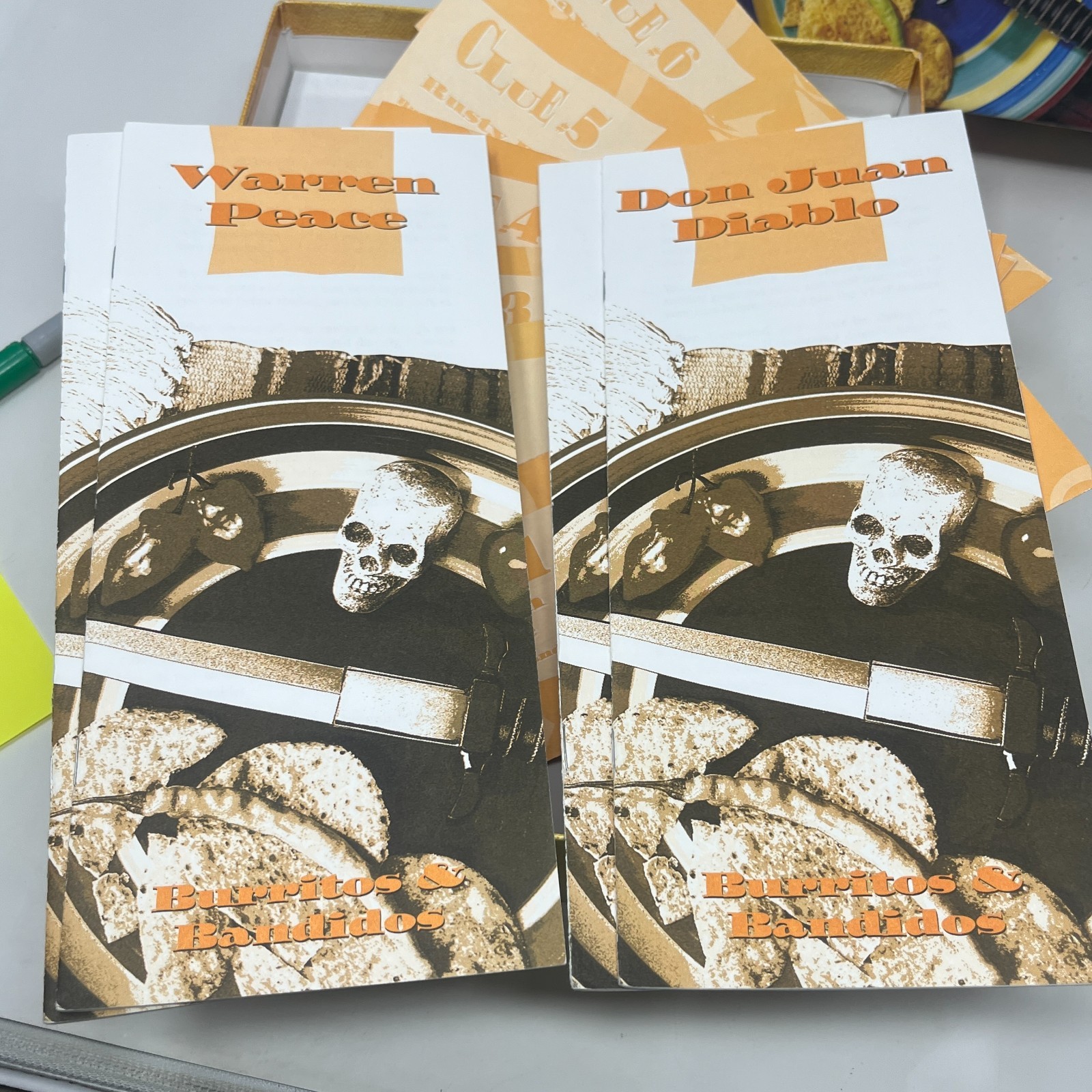 Burritos & Bandidos Murder Mystery Dinner Party Game 1996 Complete Vintage