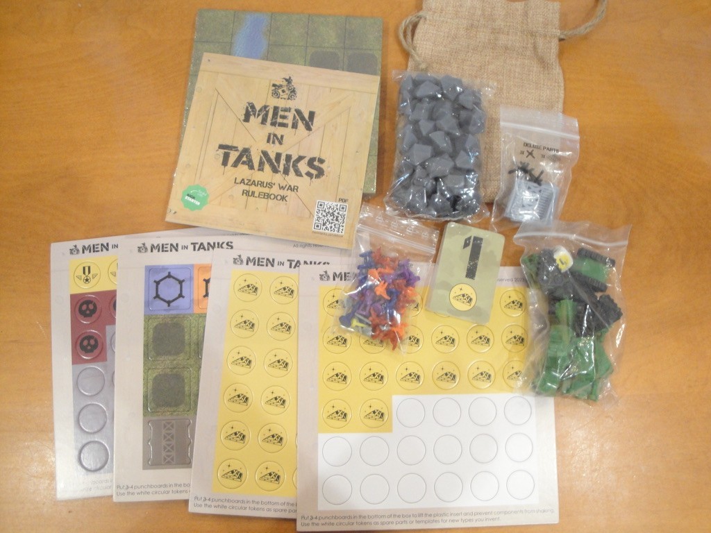 MEN IN TANKS Modular Tactical Board Game Men in Tanks NEW Open Box SEALED Parts