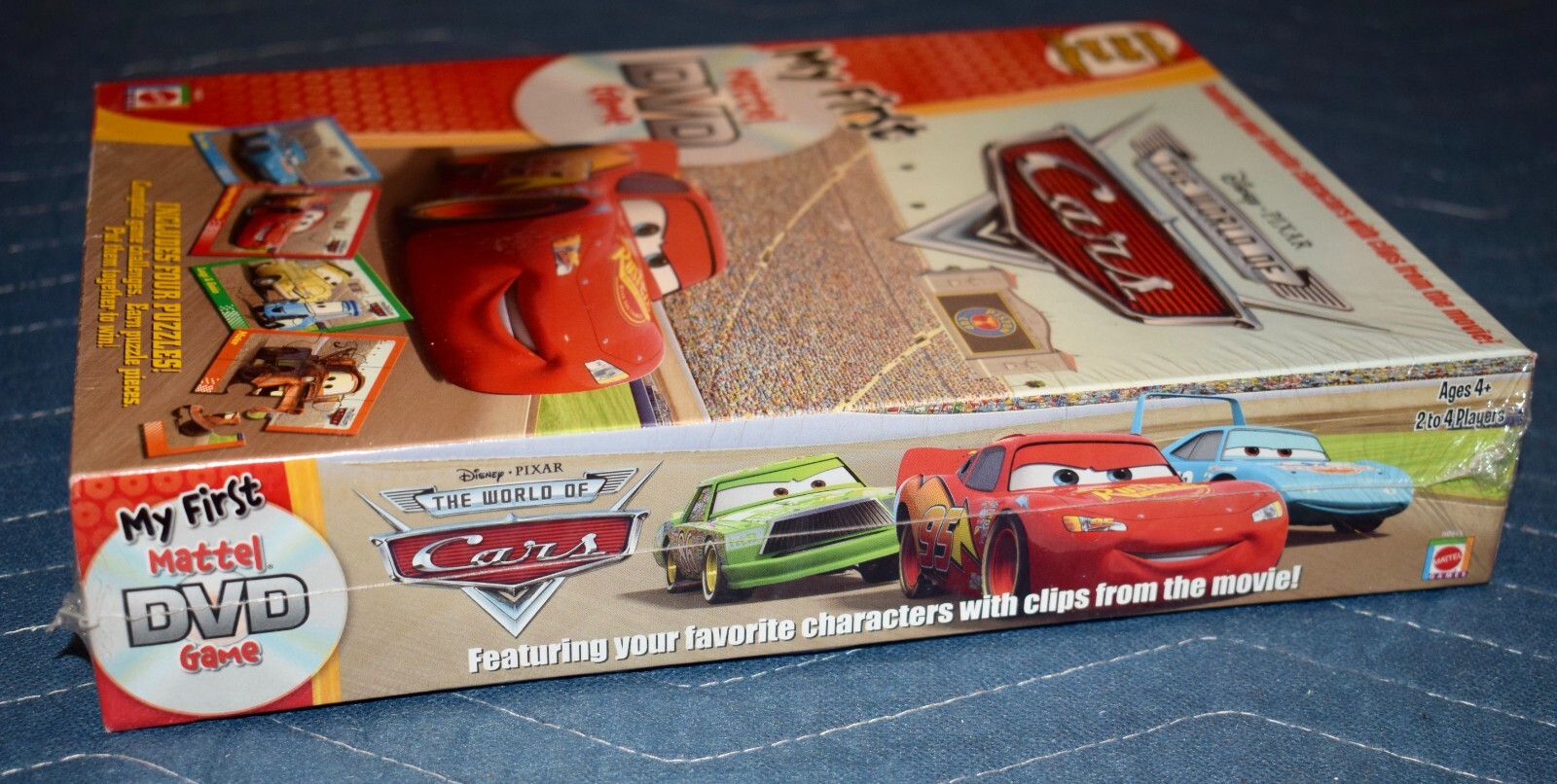 Disney Pixar The World of Cars DVD Game Includes 4 Puzzles & Challenges NEW ~B2
