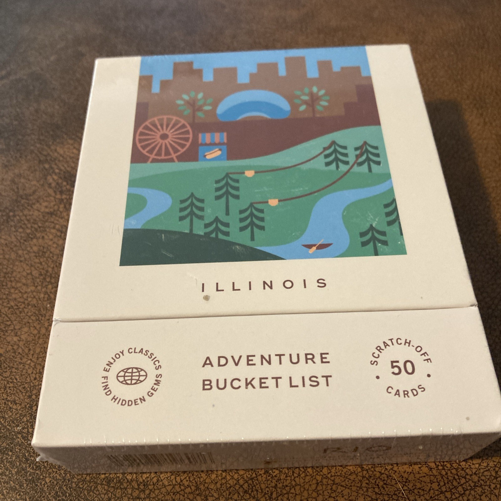Illinois Adventure Bucket List: 50 Scratch-Off Cards New Sealed