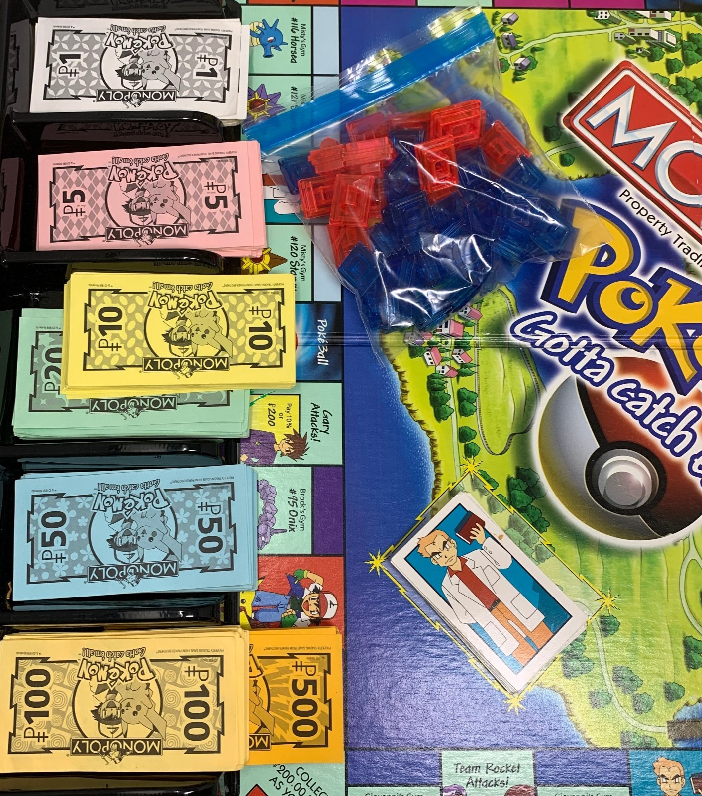 Vintage 1999 Pokemon Monopoly Collector’s Edition COMPLETE Nintendo Board Game