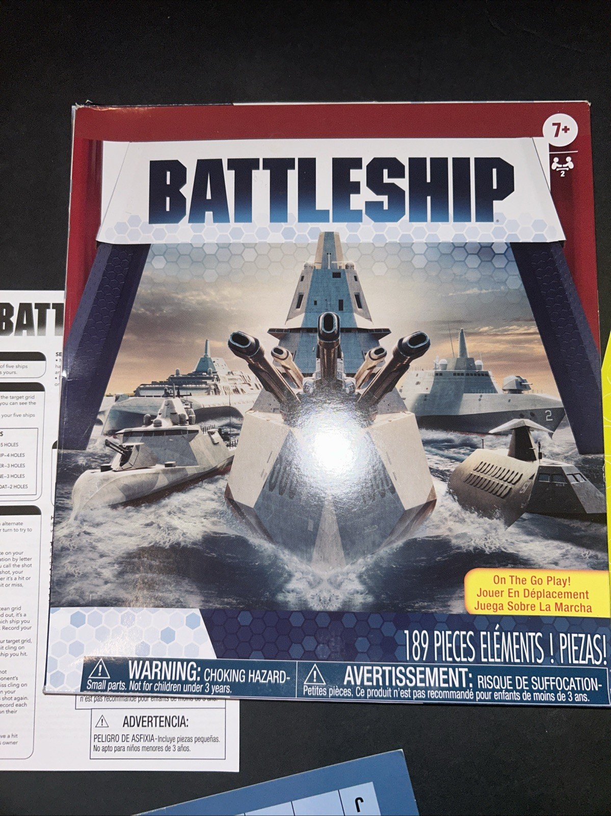 Cardboard “To Go” Battleship board Game Puzzle To Play