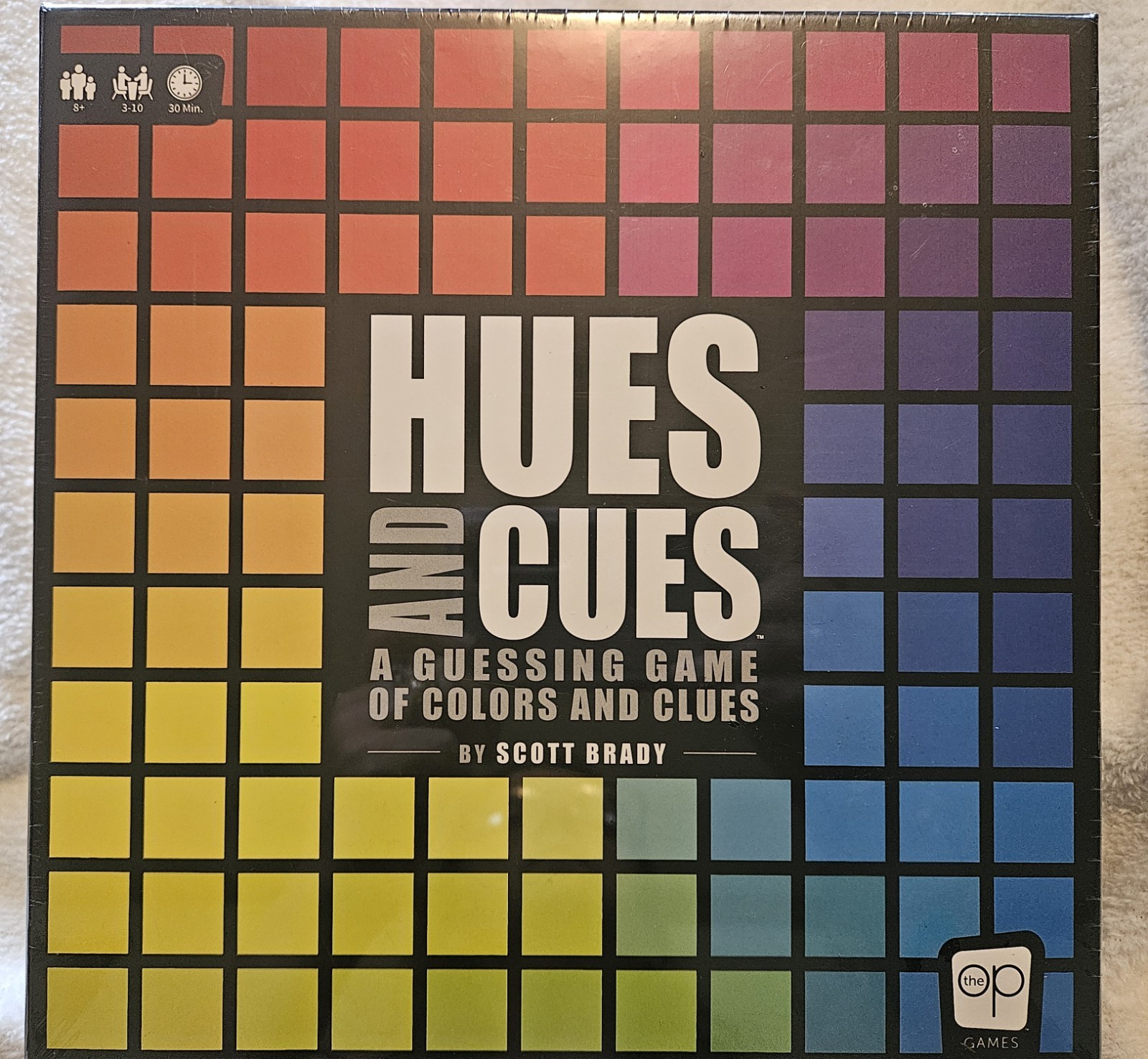 HUES And CUES A Guessing Game Of Colors And Clues, The OP Games, Sealed