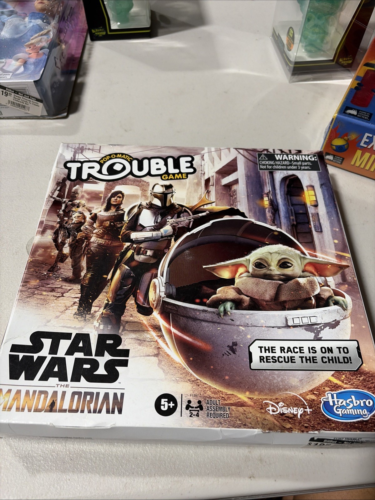 Trouble: Star Wars The Mandalorian Edition Board Game for Kids Ages 5 and Up New