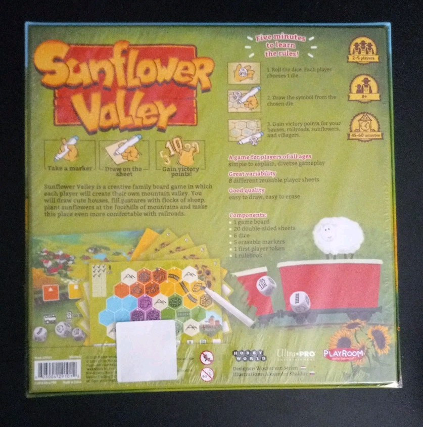 SUNFLOWER VALLEY BOARD Game SEALED New BY Playroom Entertainment BGS