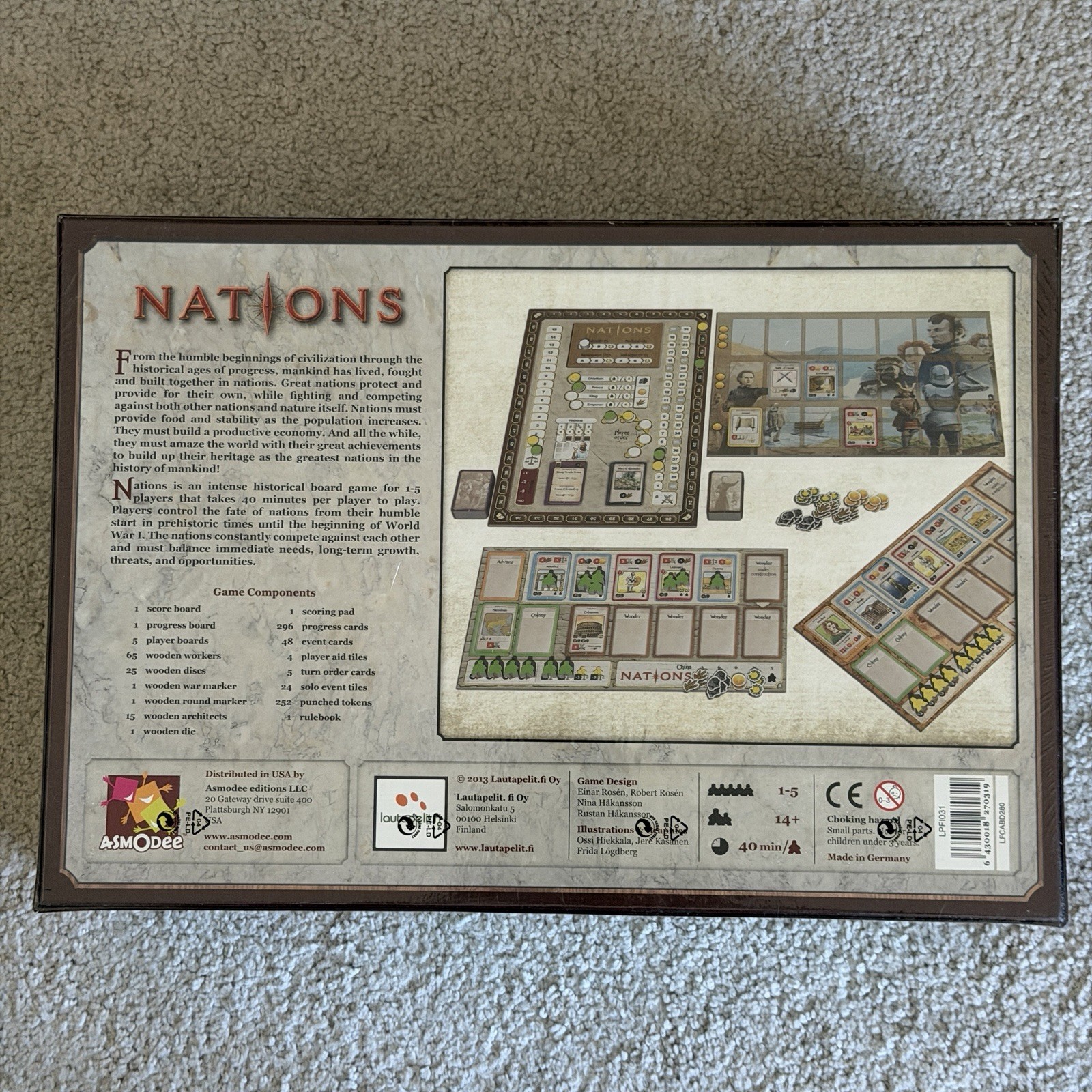 Nations Board Game – Asmodee First Edition 2013 – New, in shrink