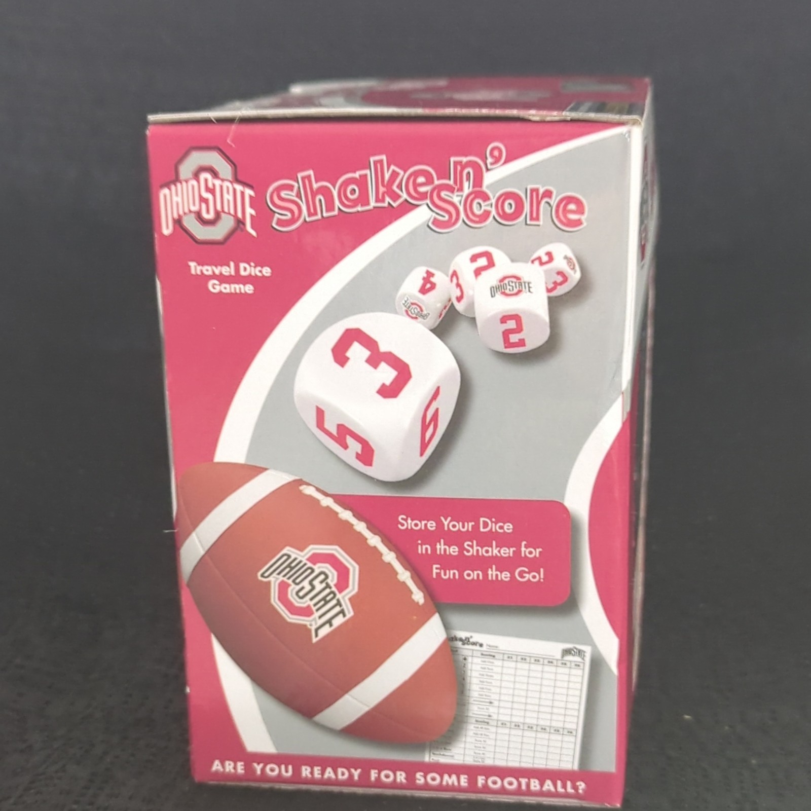 MasterPieces Ohio State Shake n’ Score Travel Dice Game Set OST3090