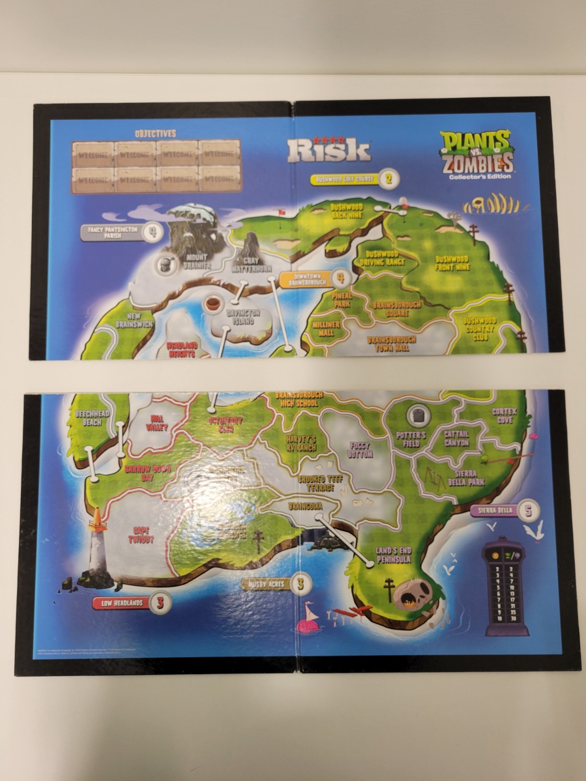 Risk Plants VS Zombies Collector’s Edition 2013 Board Game COMPLETE