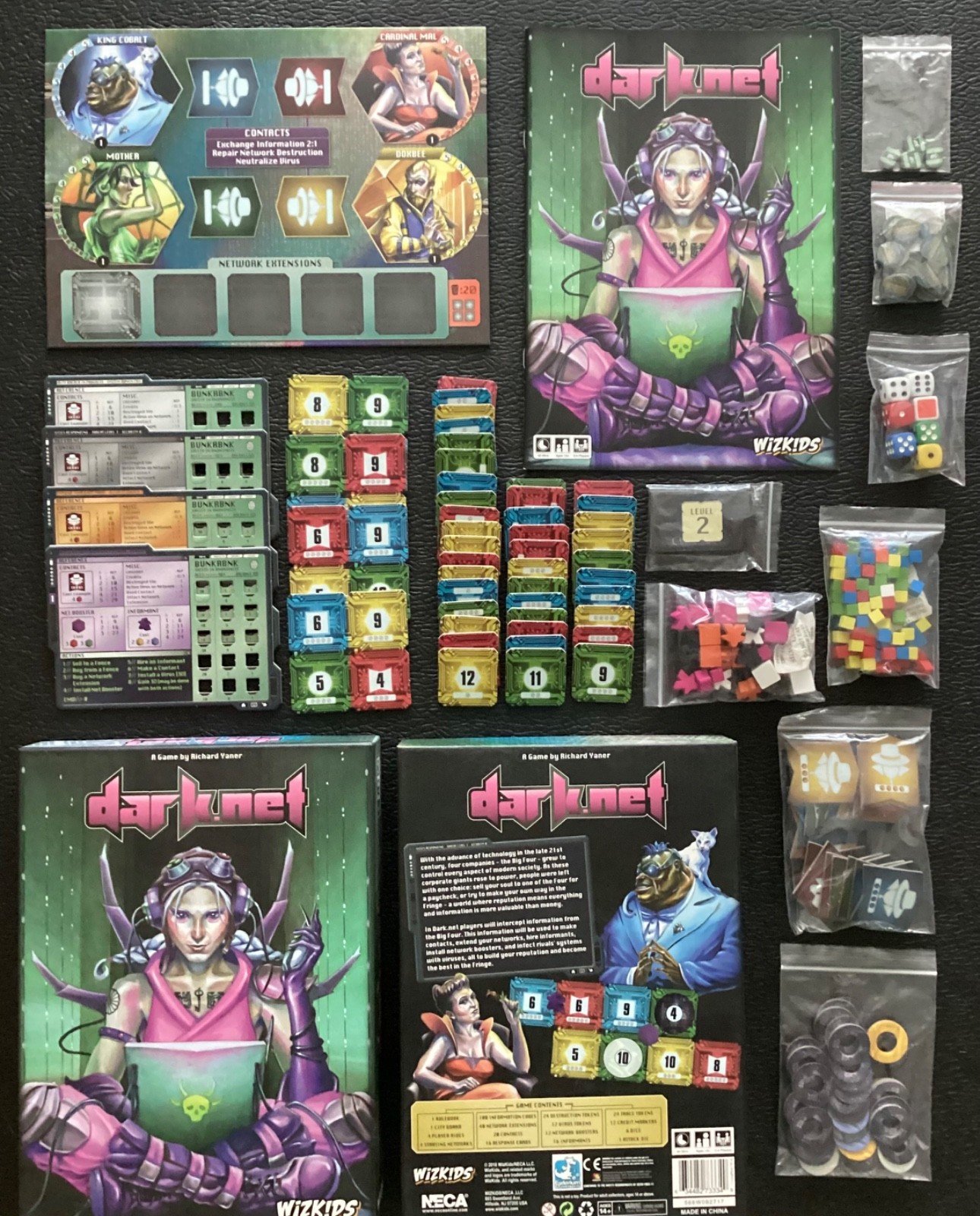 Dark.net Cyberpunk Board Game by NECA Wizkids