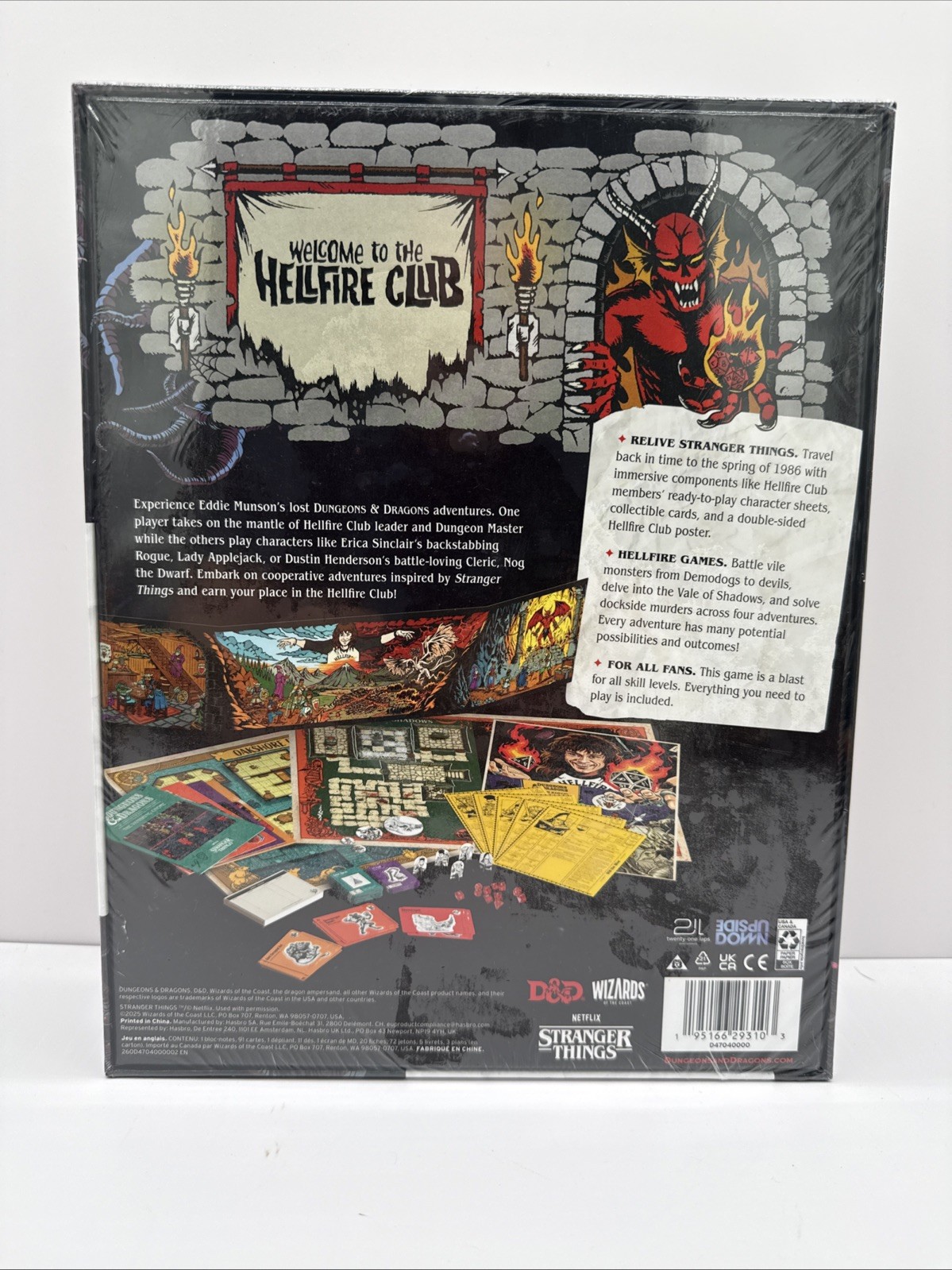 Welcome to the Hellfire Club Adventure Game Stanger Things D&D Dungeons Dragons