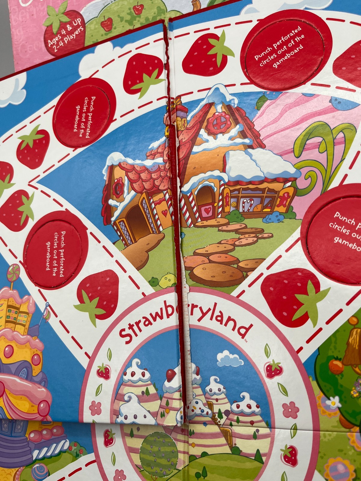 Strawberryland Berry Sweet Game of Hide & Seek Game- Missing 1 token and Manuel