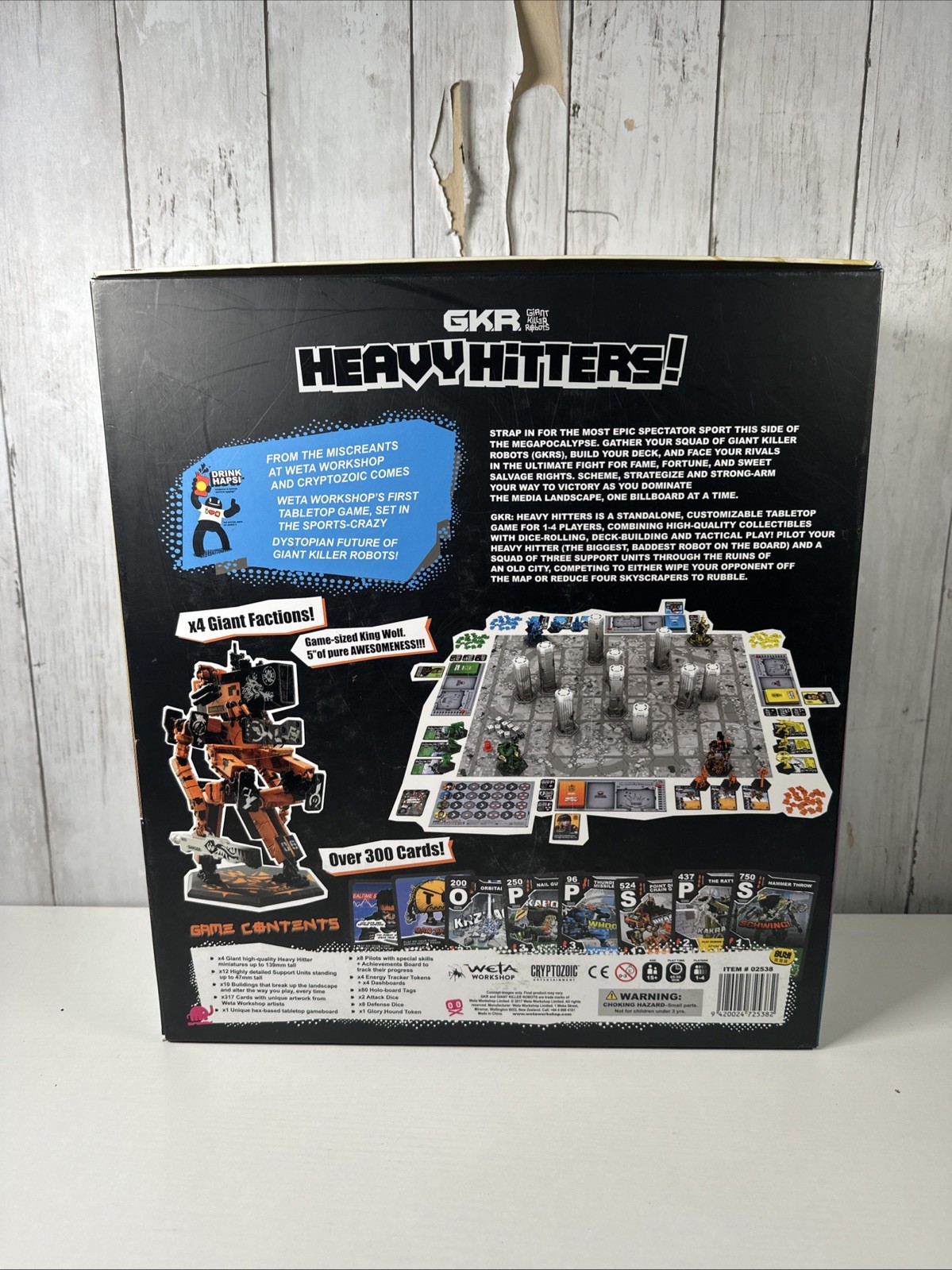 GKR Heavy Hitters Strategy Board / Miniatures Game Weta Workshop Cryptozoic