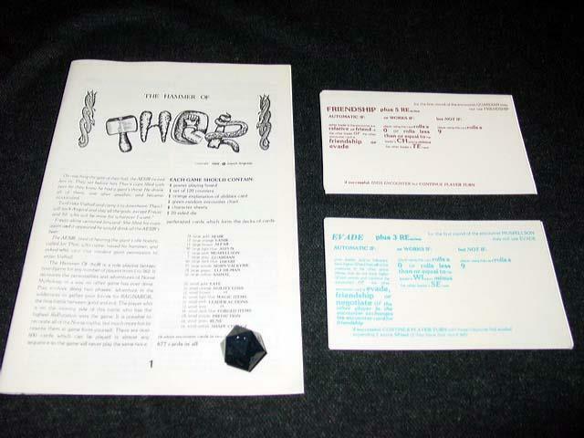 NOVA (Phoenix) 1980 – The Hammer of Thor – Game of Norse Mythology (UNPUNCHED)