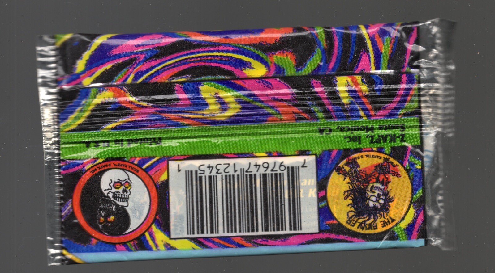 Skull Kapz Pogs Vintage Factory Sealed Pack, 5 Skull Kapz + 1 Holographic Kapz