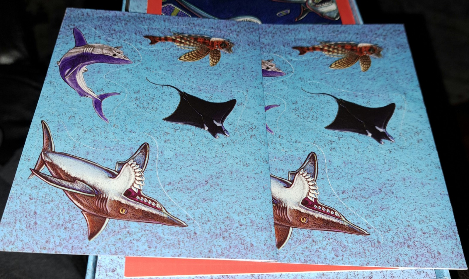 Powersharks! Card Game – US Games Systems Complete With Stickers and Poster