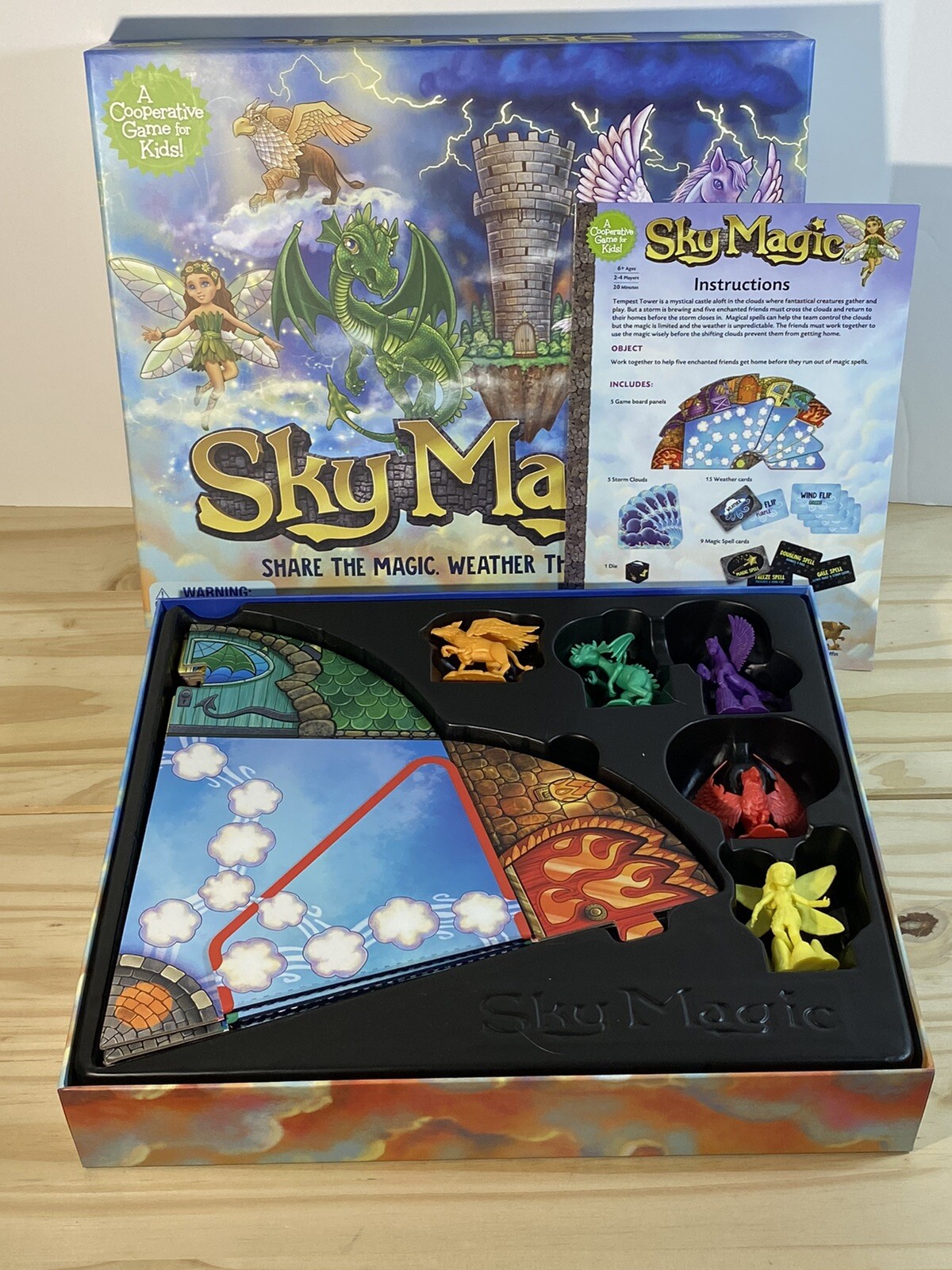 Peaceable Kingdom Sky Magic – Ages 6+ | 2-4 players MINT COMPLETE