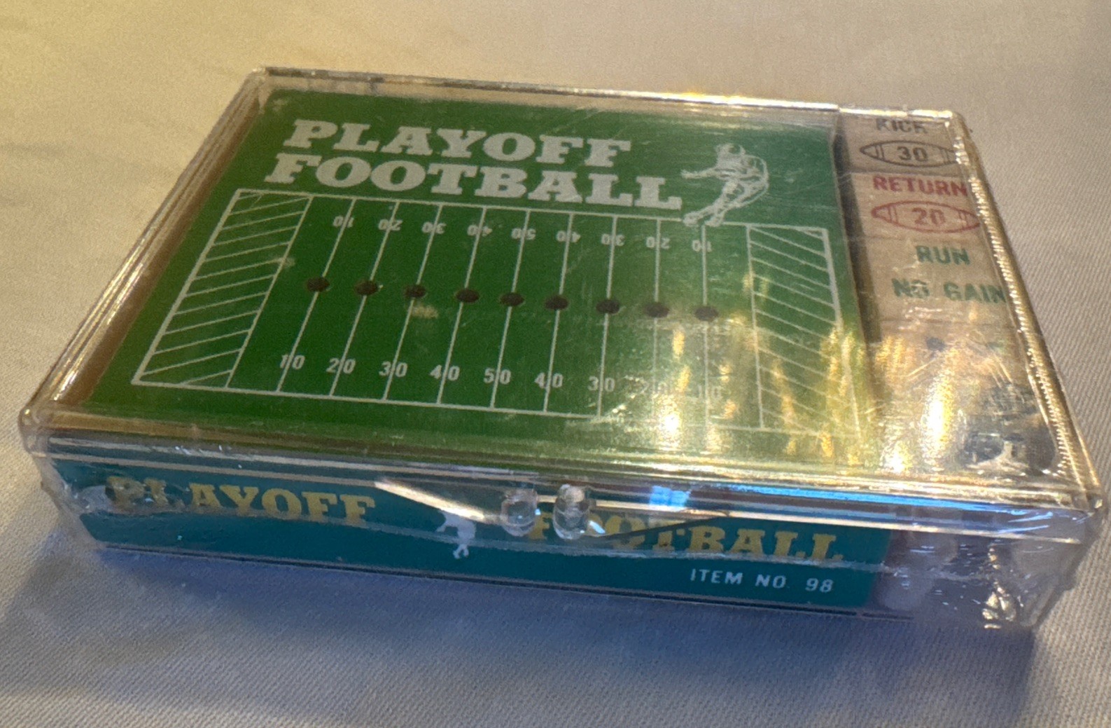 Vintage Crestline Playoff Football Dice Game 1970s Tabletop Toy Peg NIP! NOS