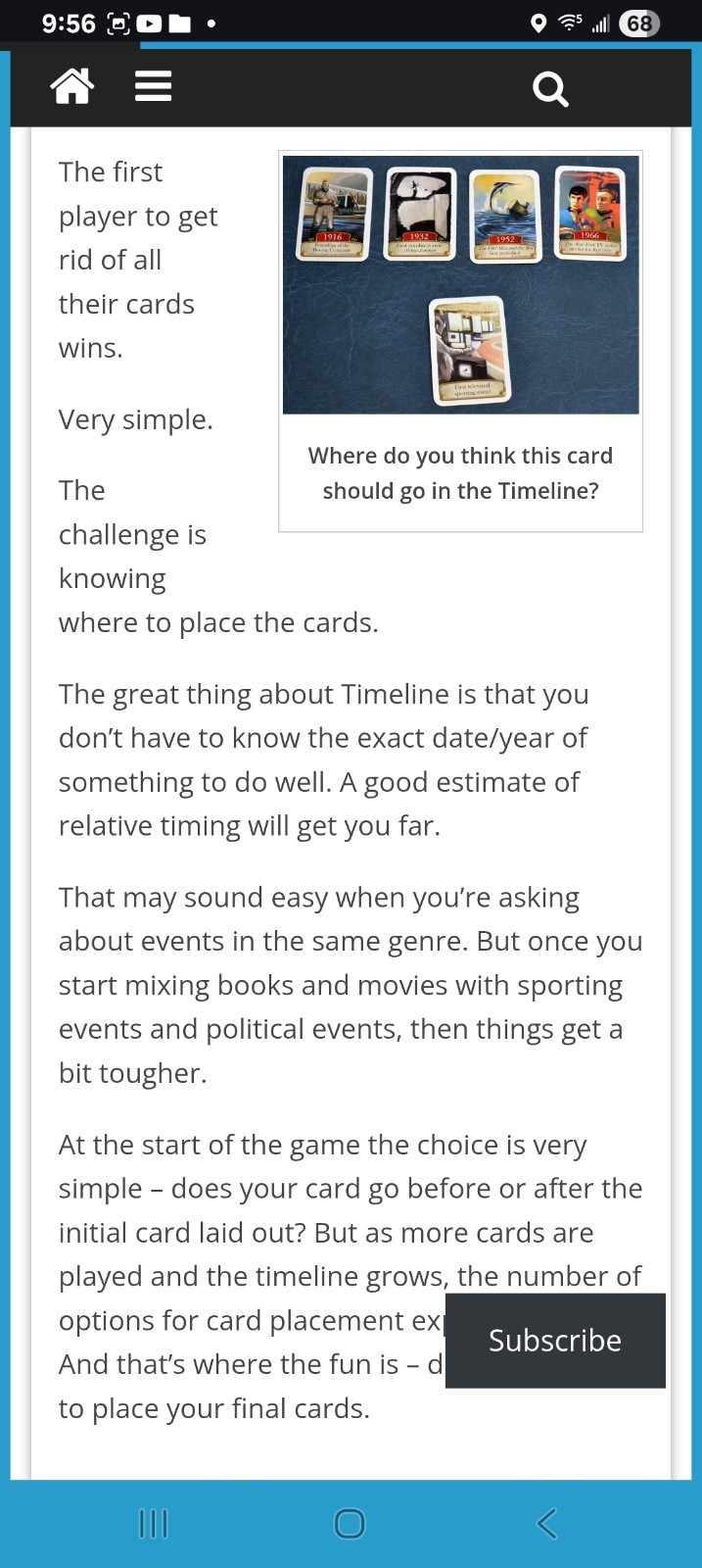 Timeline American History Card Game Asmodee 110 Cards