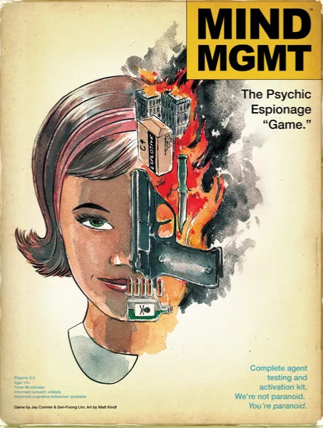 NEW NIB SEALED Mind MGMT The Psychic Espionage Deluxe Kickstarter Edition Game