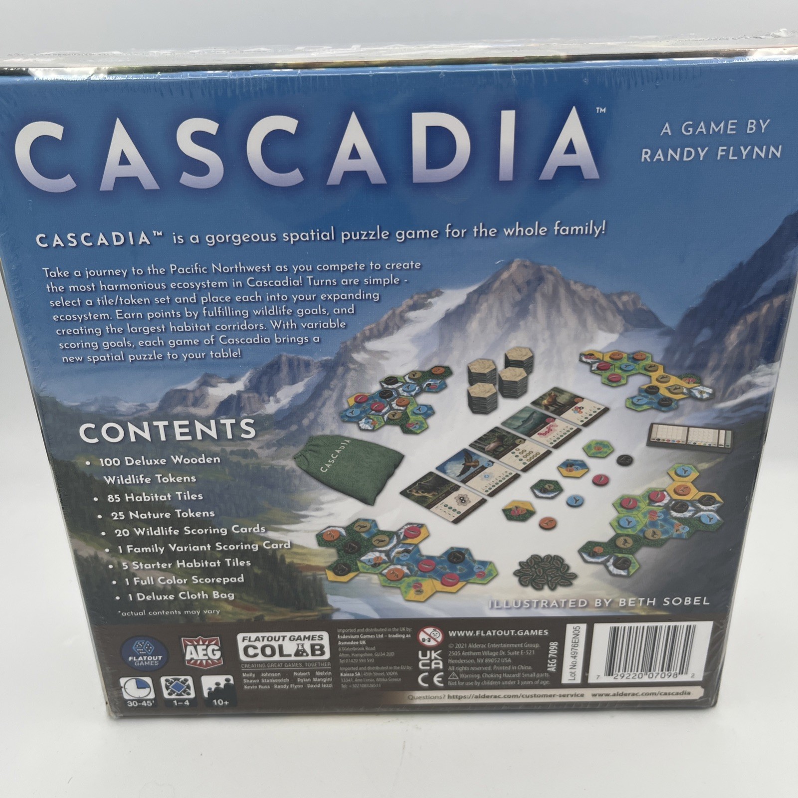 Alderac Entertainment Group Cascadia Spatial Puzzle Game Randy Flynn