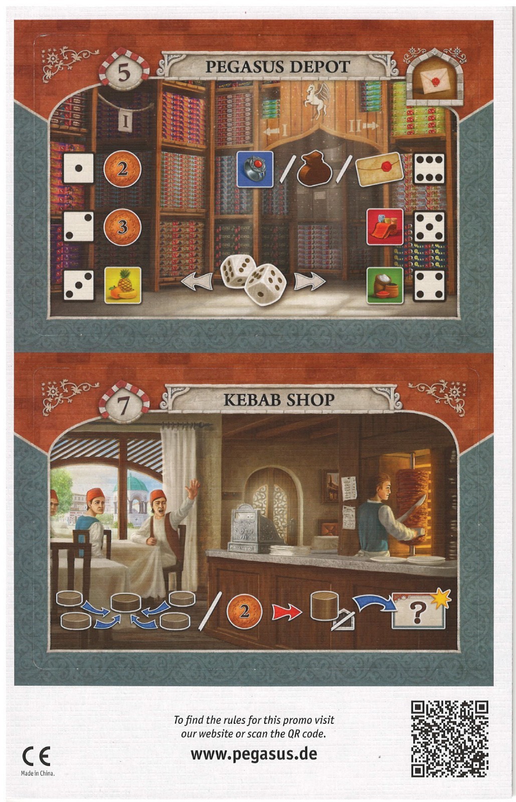 Istanbul Big Box: The Depot and Kebab Shop [Mini-Expansion] Pegasus Spiele – NEW