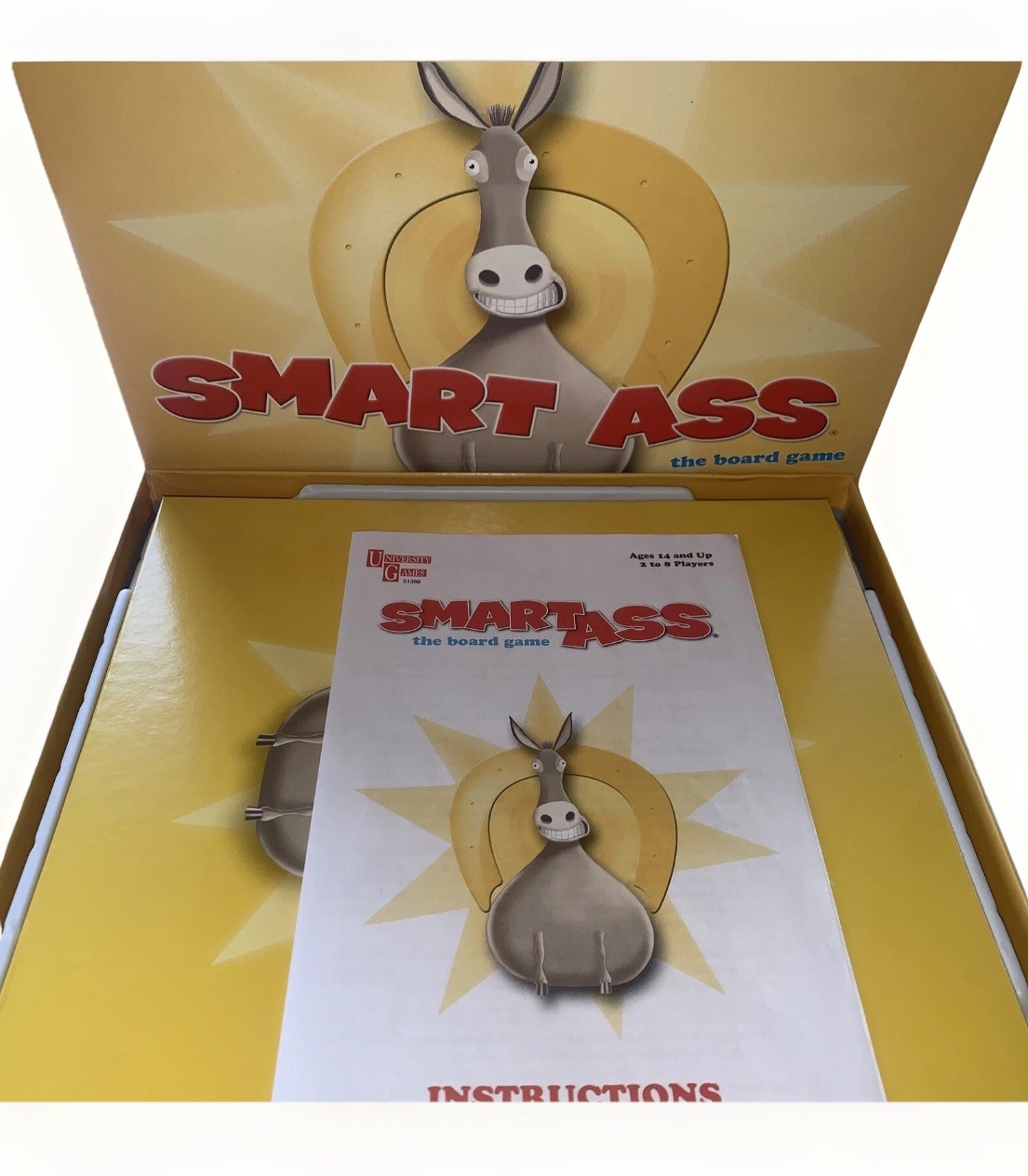 Smart Ass Board Game Trivia Fast Pace Party Family Night Ages 14 And Up Complete
