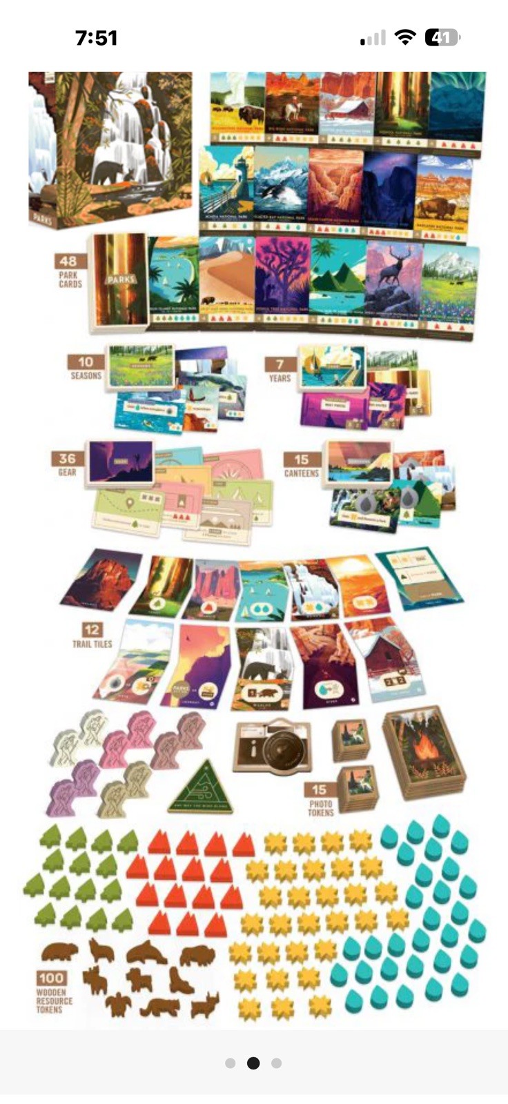 Keymaster Games 59 National Parks Board Game New Sealed KYM0501