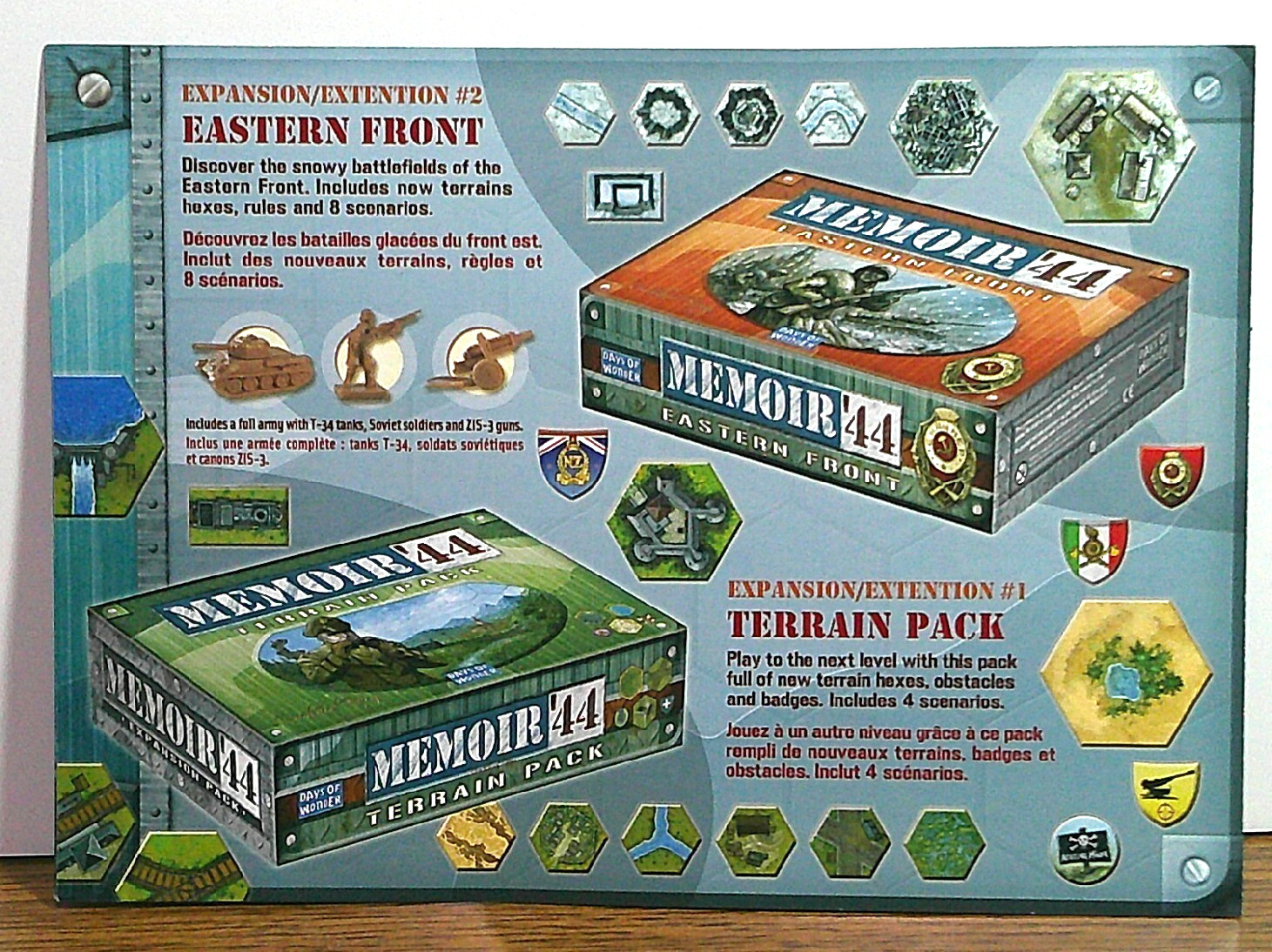 Memoir’44 Breakthrough Board Maps Countryside-Beach-Winter-Desert 2010