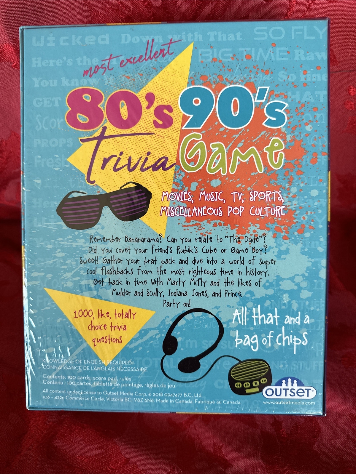 80’s 90’s Trivia Game for Ages 12 and up by Outset Media