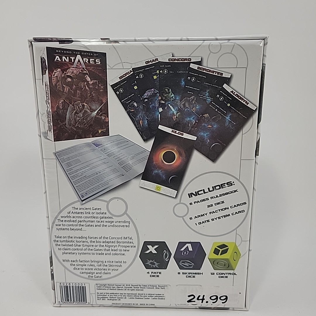 Beyond the Gates of Antares Dice Game 2016 Warlord Games