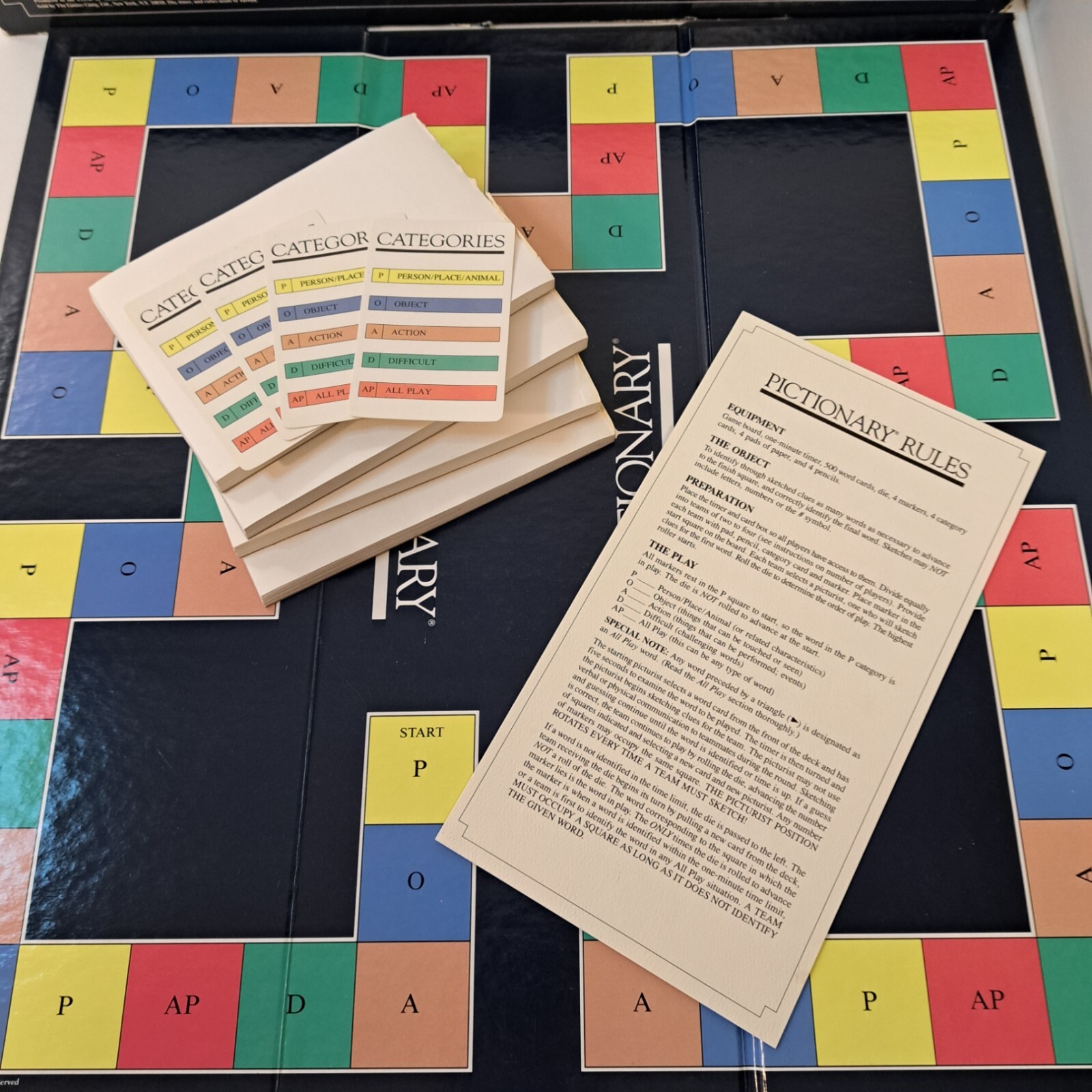 1985 Pictionary First Edition Board Game, 3 to 16 players Ready to play Complete
