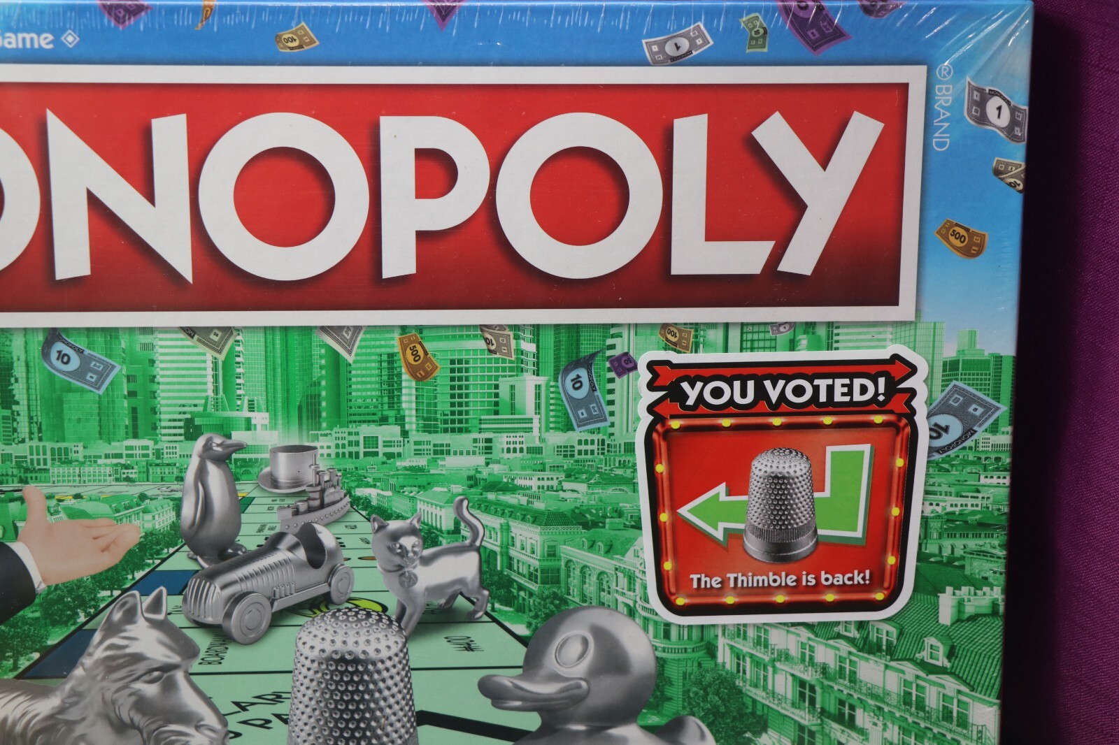 Hasbro Monopoly Token Vote Edition Board Game NEW SEALED
