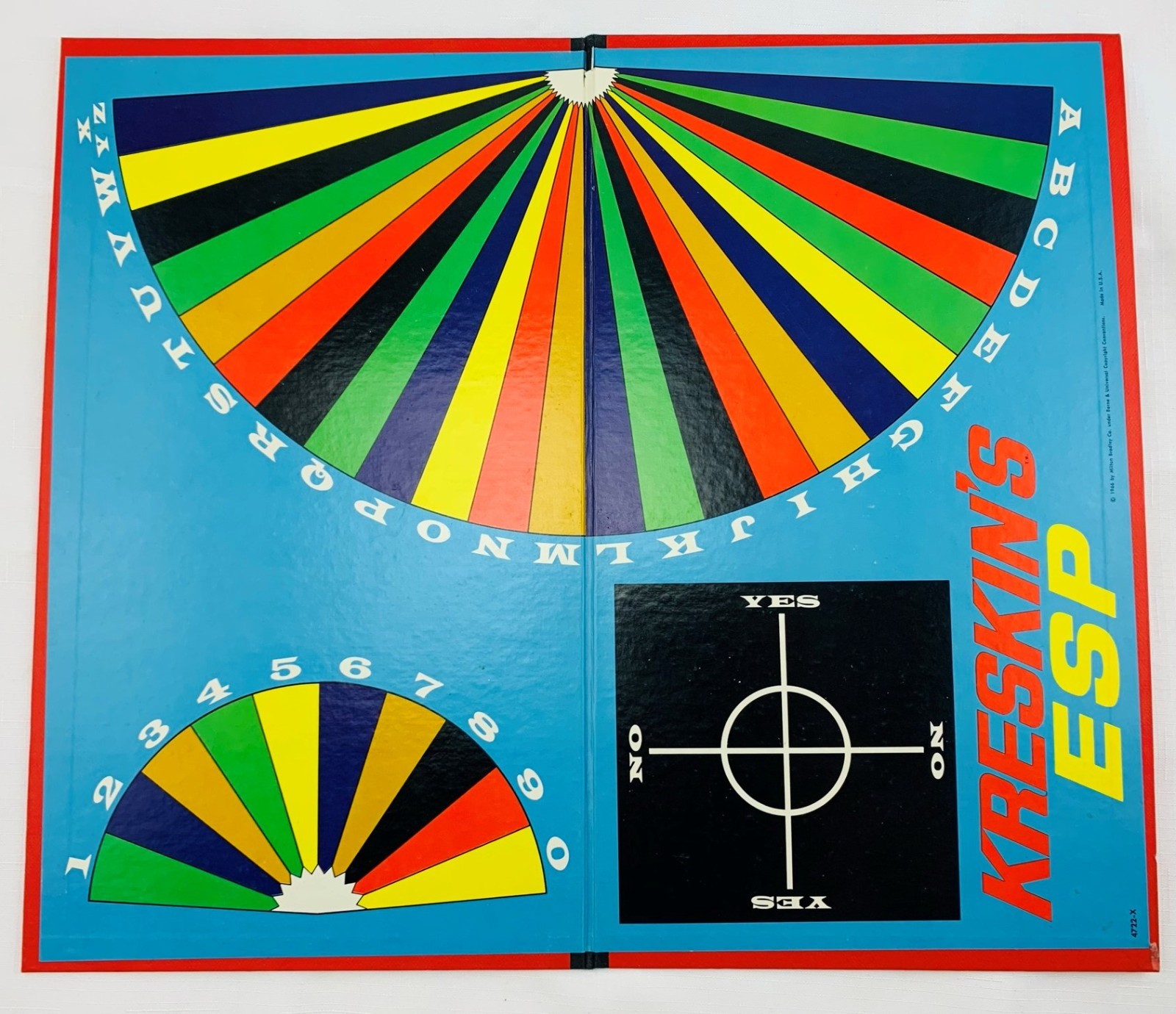 1967 Kreskin’s ESP Game by Milton Bradley Complete in Very Good Cond FREE SHIP