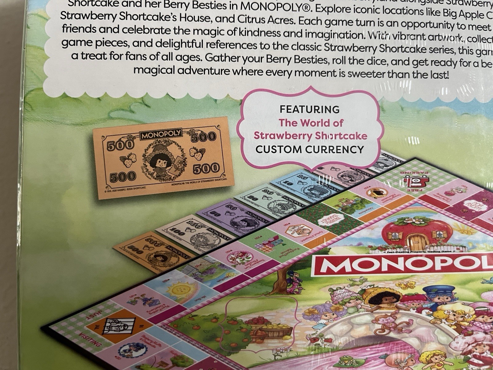 Monopoly: The World of Strawberry Shortcake Strategy Board Game New Sealed