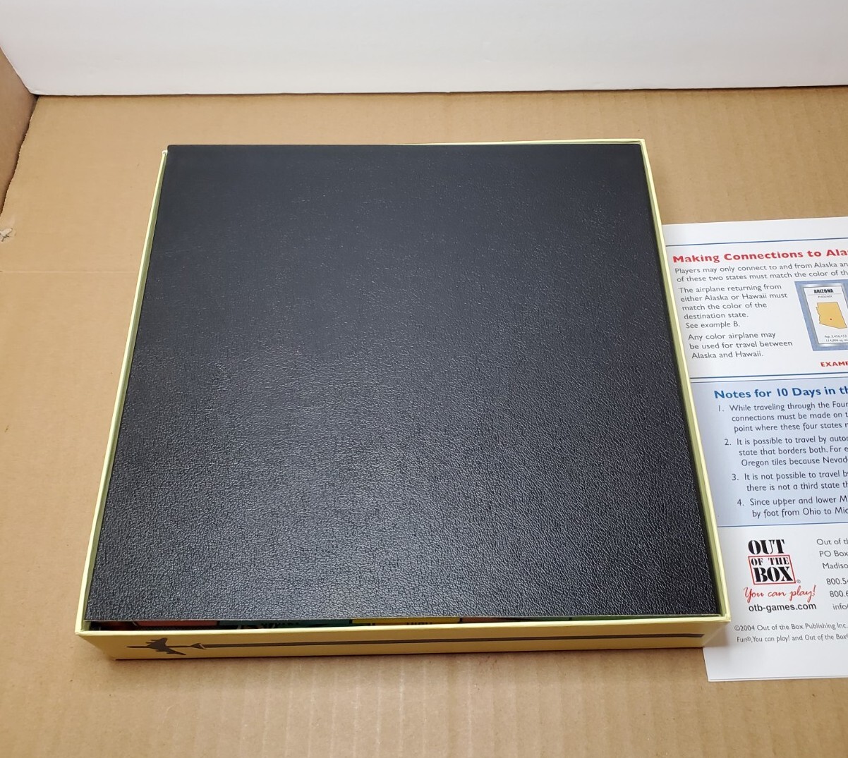 10 Ten Days in the USA Board Game 2004 By Out of The Box Games – 100% COMPLETE!