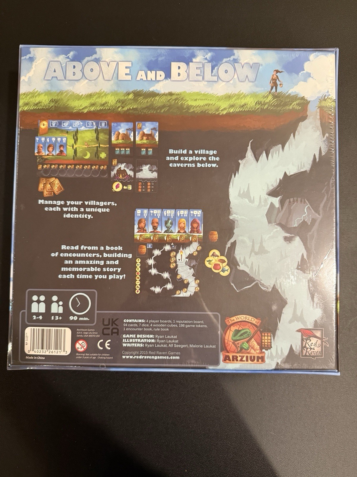 Above and Below Board Game – Red Raven Games Strategy Storytelling NEW SEALED