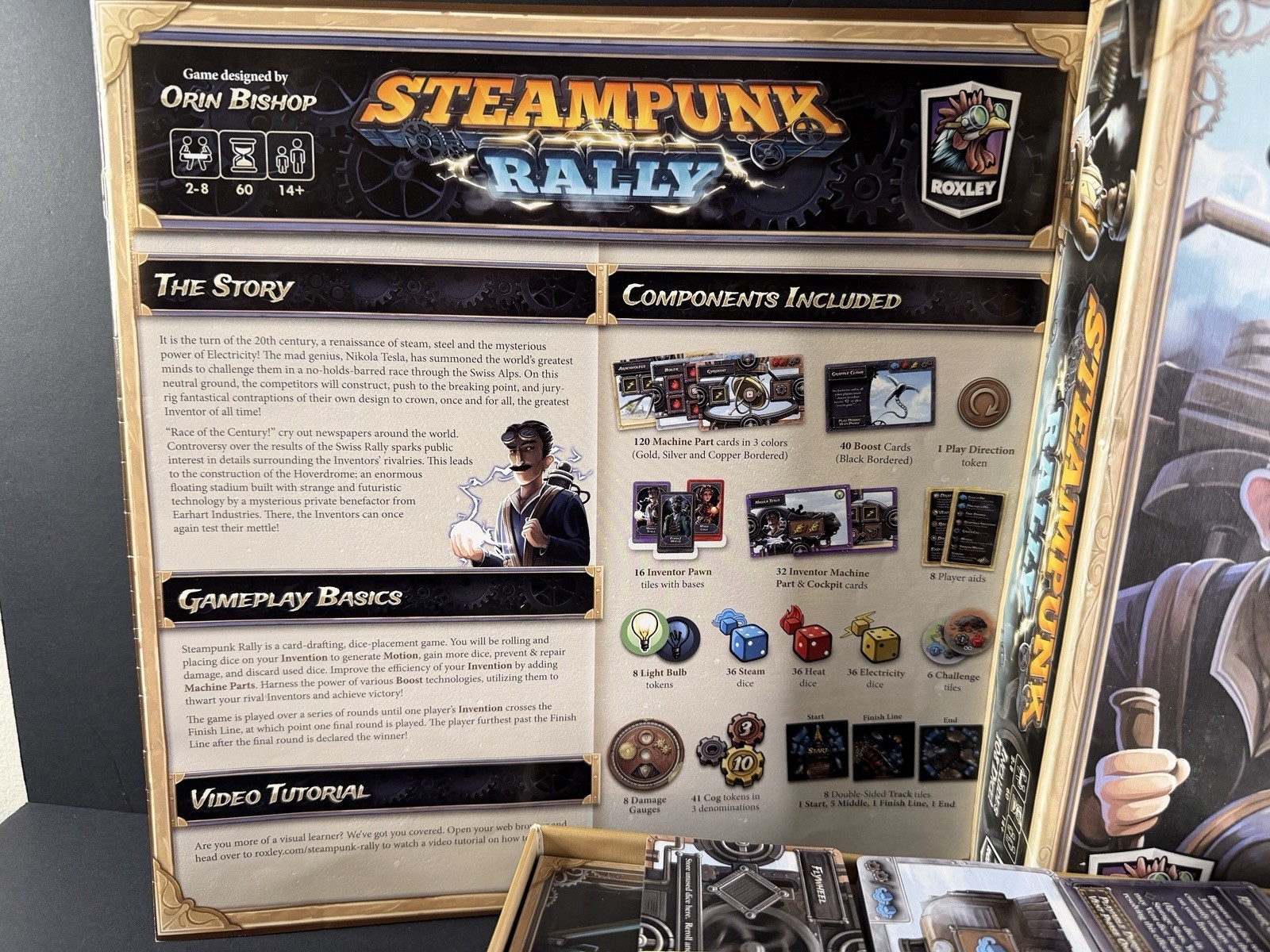 Steampunk Rally Board Game Build Fantastical Machines 2014 COMPLETE 2-8 Players