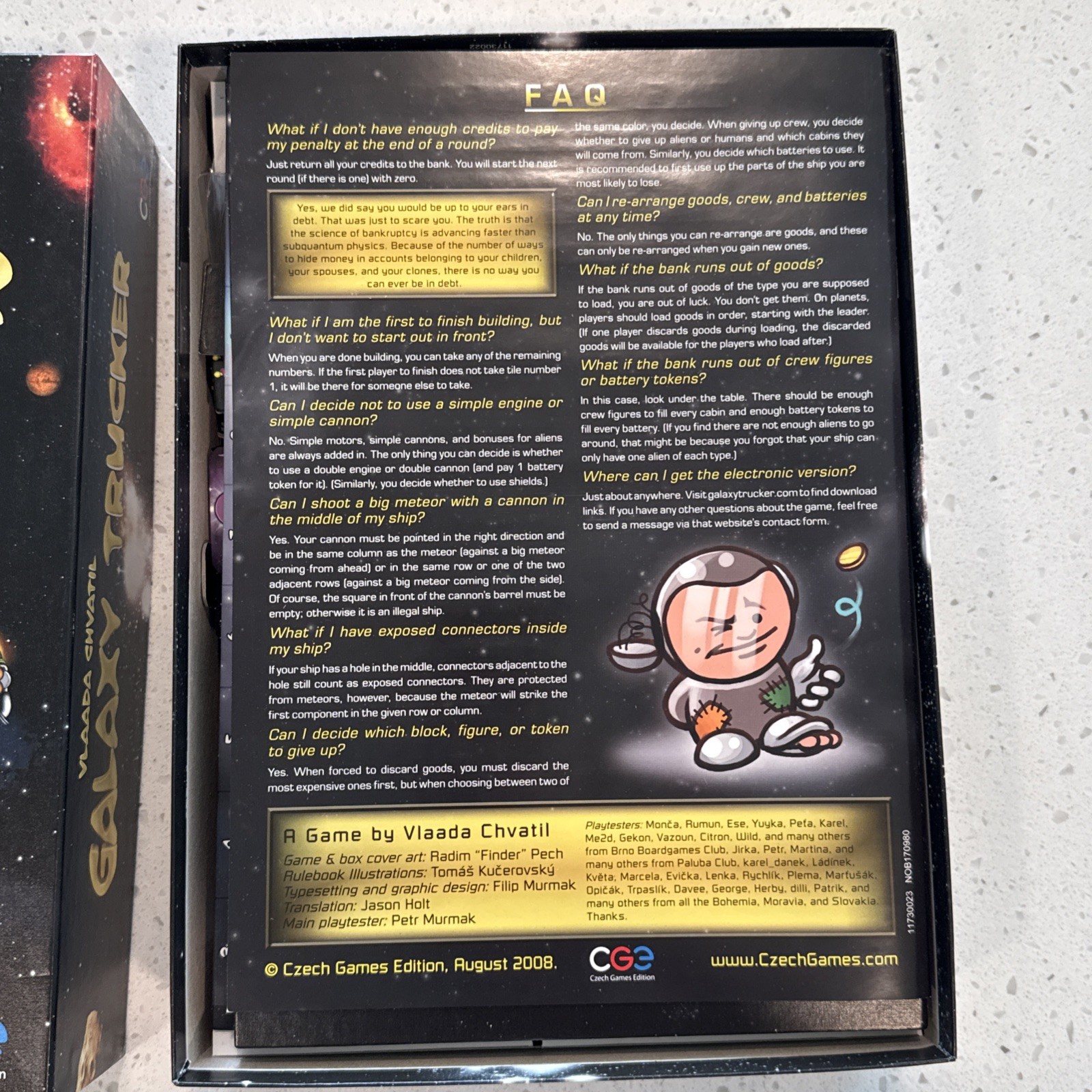 Galaxy Trucker Board Game CGE Czech Games Edition – 2008