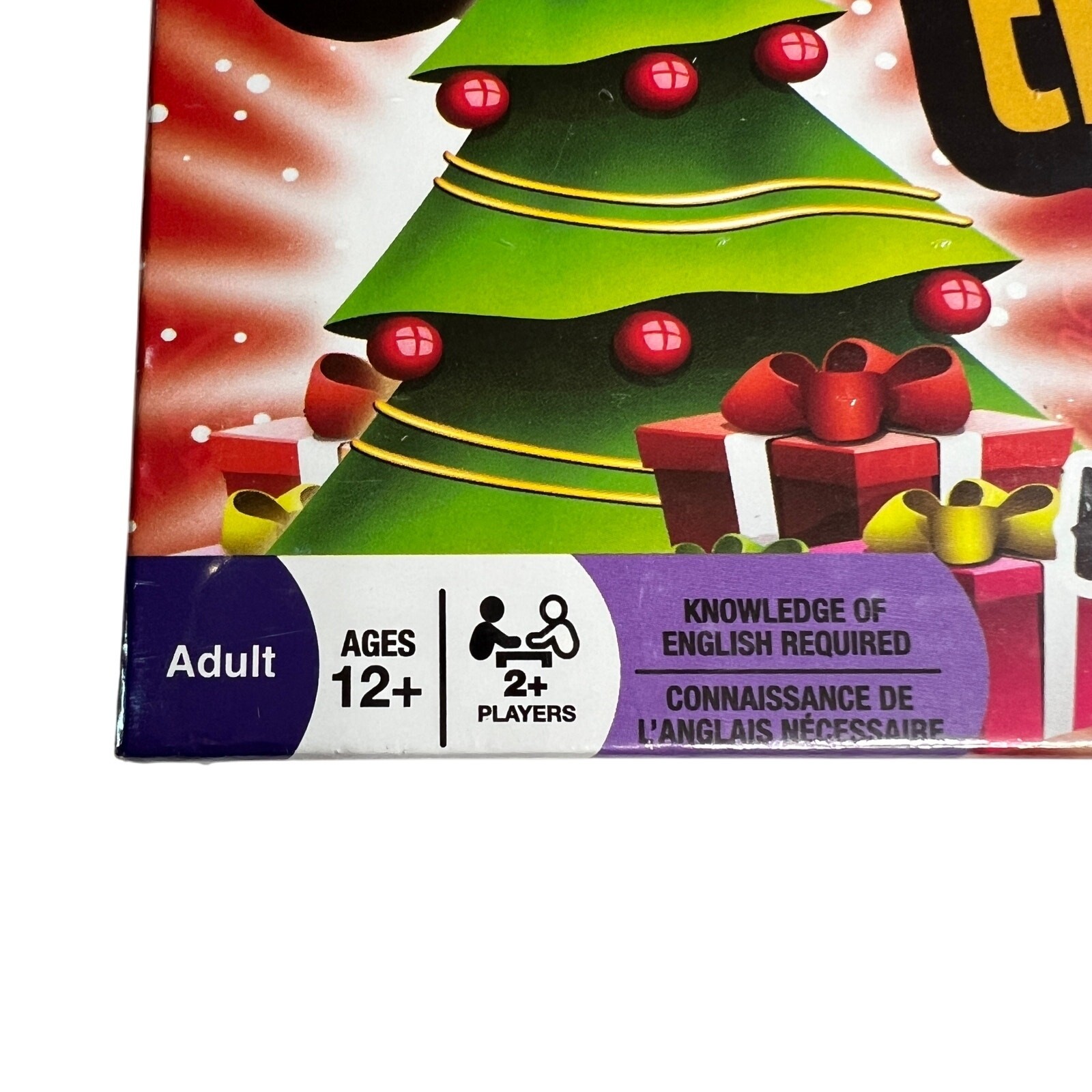 OUTSET Christmas Trivia Game Family Holiday Party Card Game Red Sealed