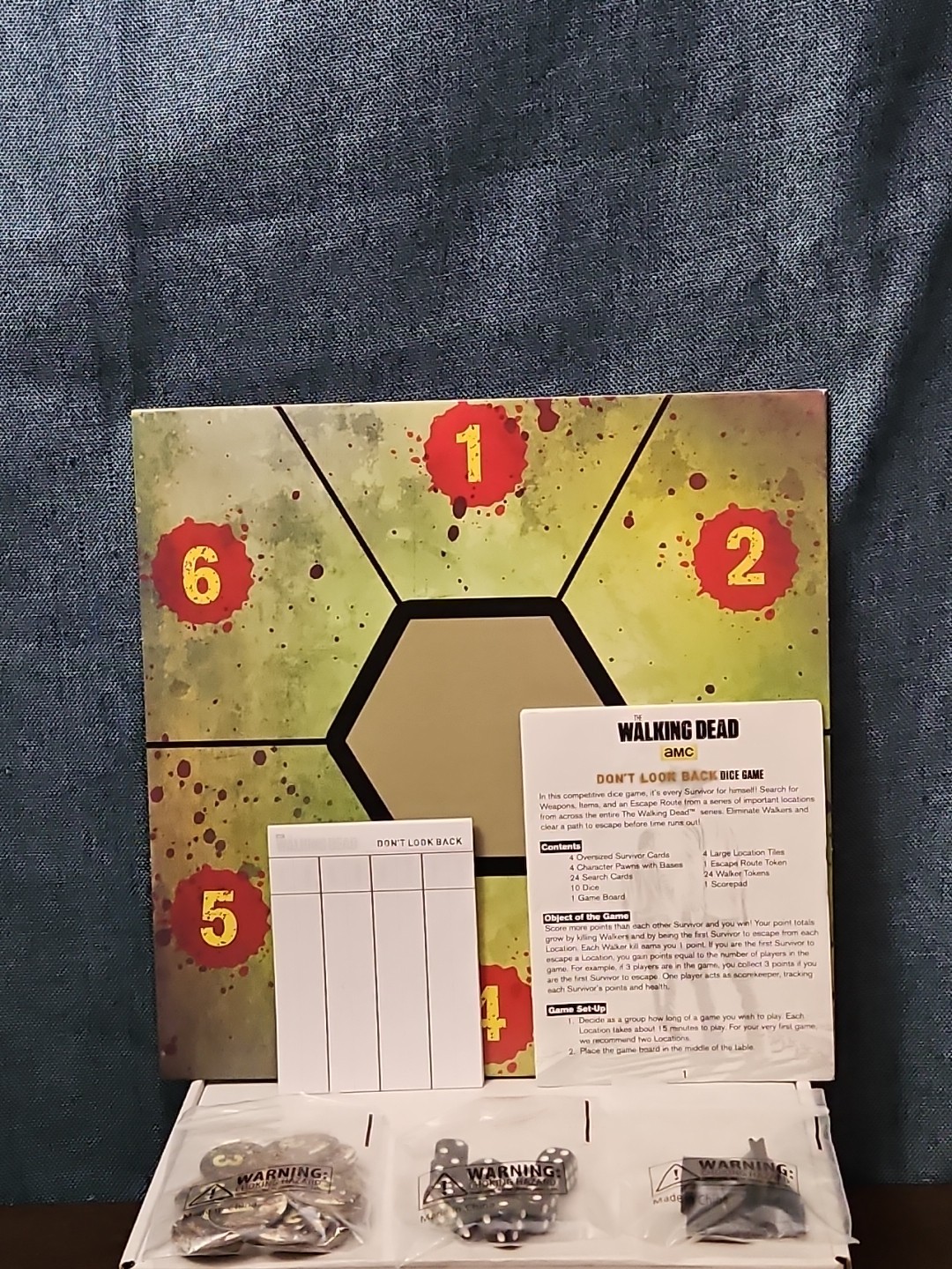 The Walking Dead: Don’t Look Back Dice Game | AMC Cryptozoic | Rick Daryl