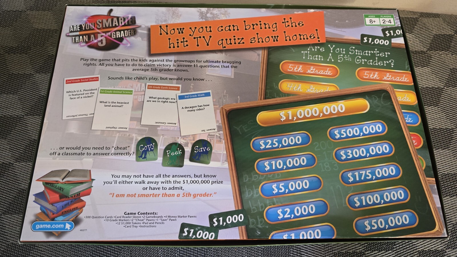 Parker Brothers/Hasbro Are you Smarter than a 5th Grader Board Game- Complete
