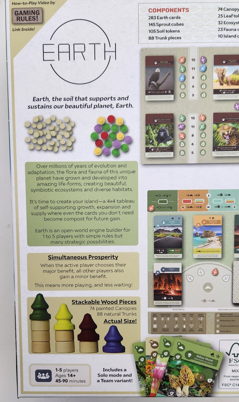 Earth Boardgame Retail Edition – by Inside Up Games SEALED