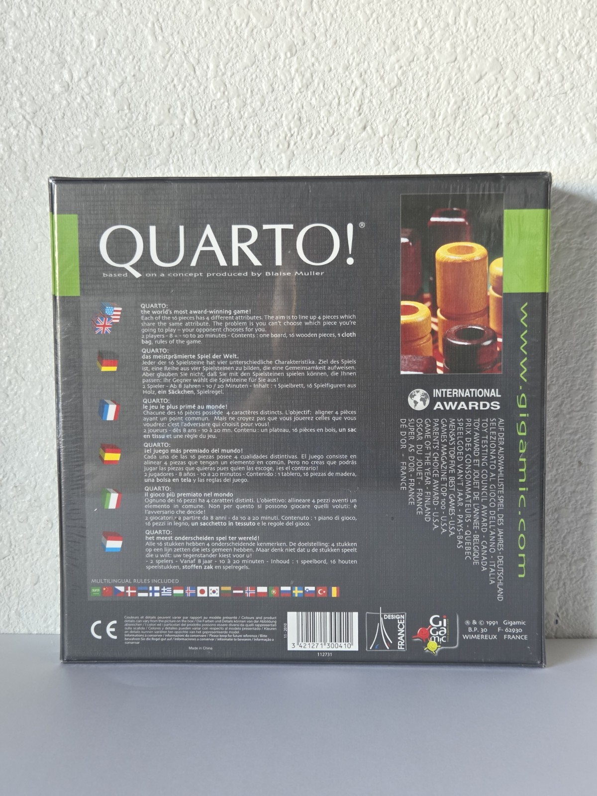 QUARTO! Gigamic Stategy Board Game NEW Factory Sealed 1991 Vintage