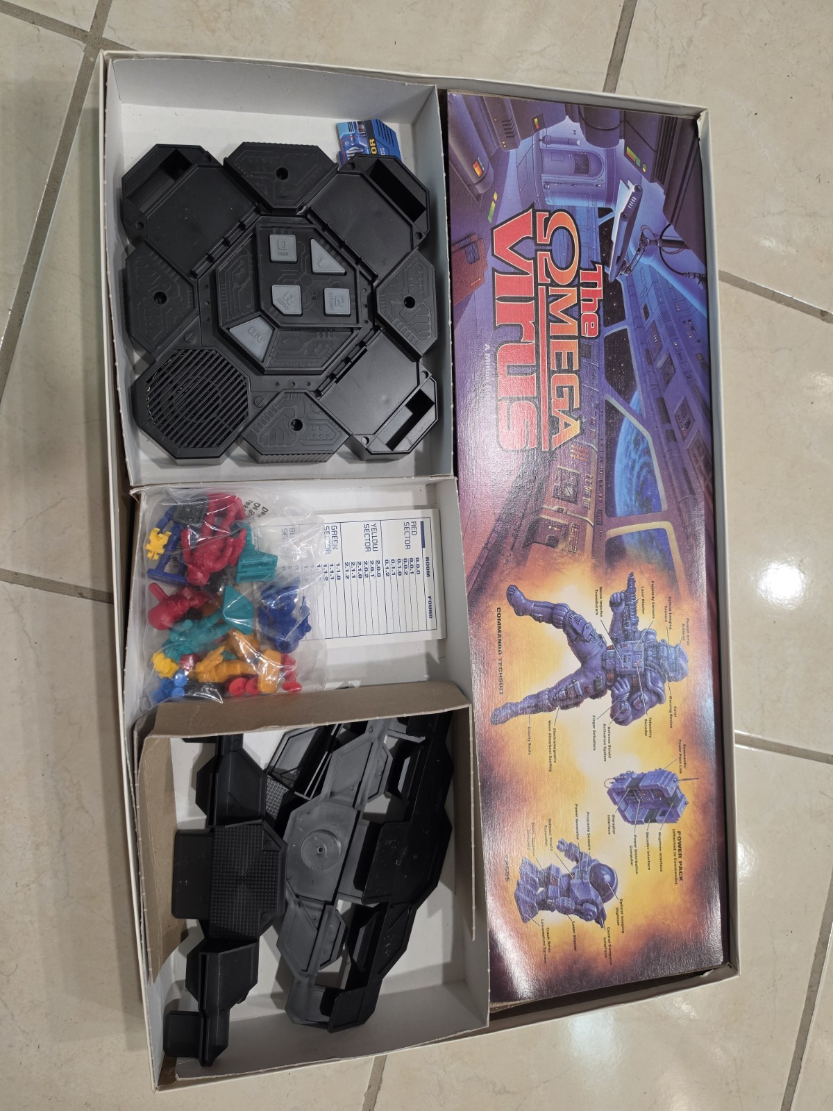 NEW 1992 MB The Omega Virus Talking Electronic Board Game OPEN BOX UNTESTED